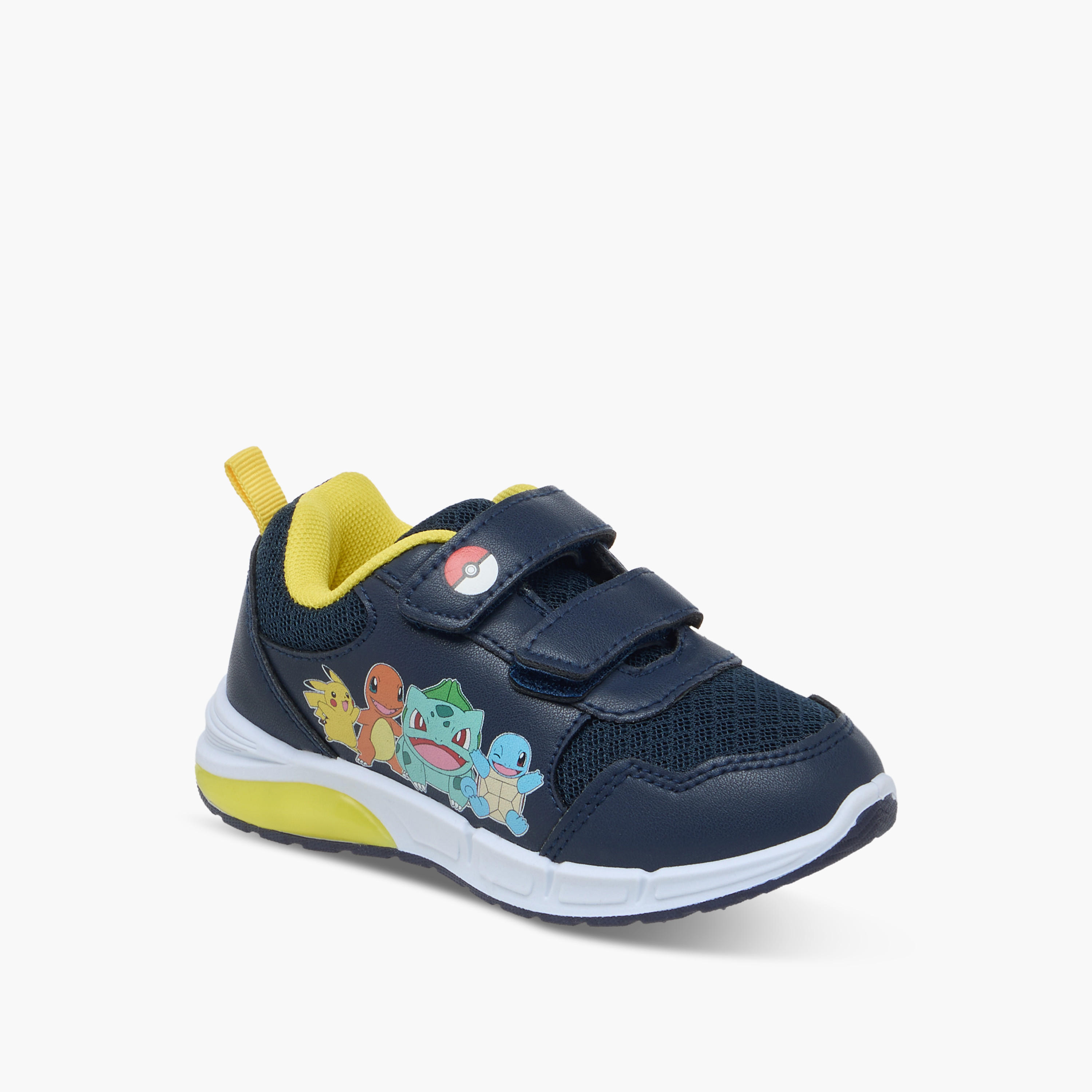 Pokemon Boys Hook & Loop Light-Up Ankle Sneakers-boys-shoes-sneakers-image-2