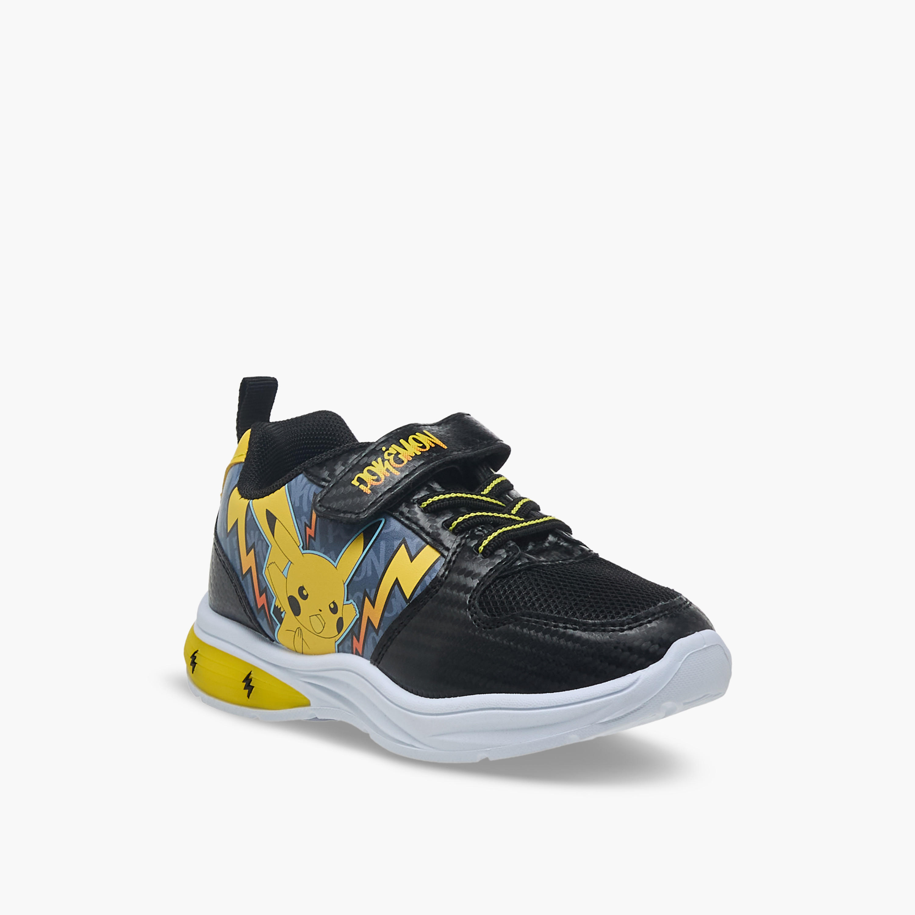 Pokemon Boys Hook & Loop Light-Up Sneakers-boys-shoes-sneakers-image-2