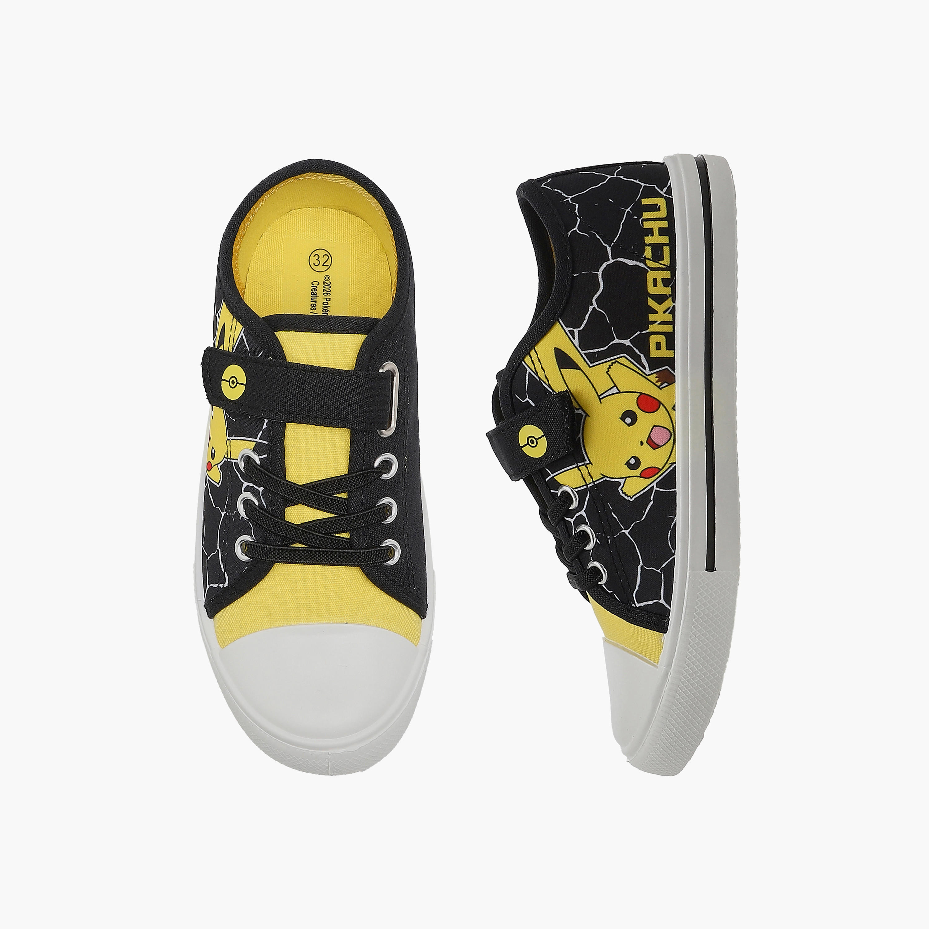 Pokemon Boys Hook & Loop Ankle Sneakers-boys-shoes-sneakers-image-1
