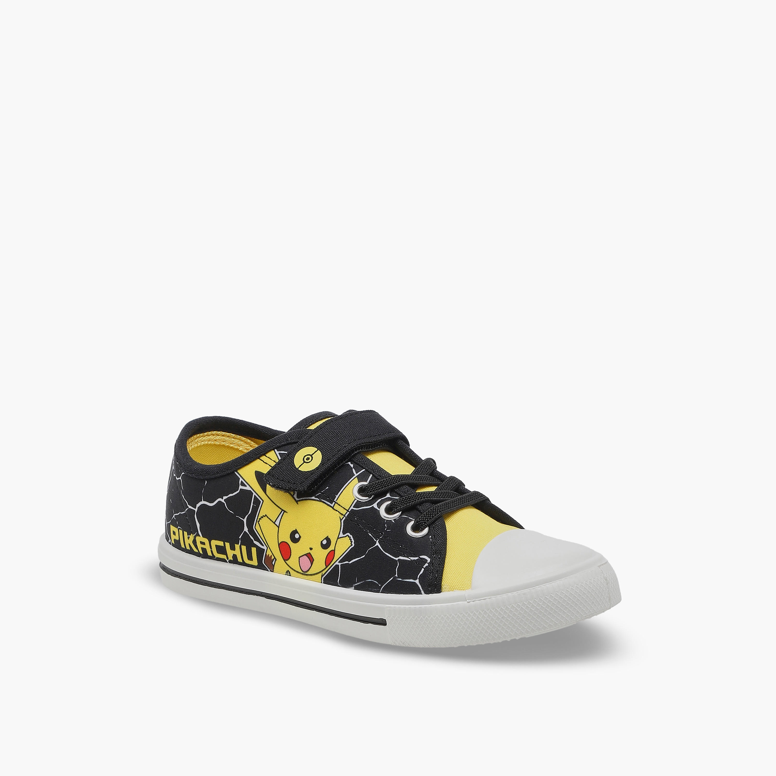Pokemon Boys Hook & Loop Ankle Sneakers-boys-shoes-sneakers-image-2