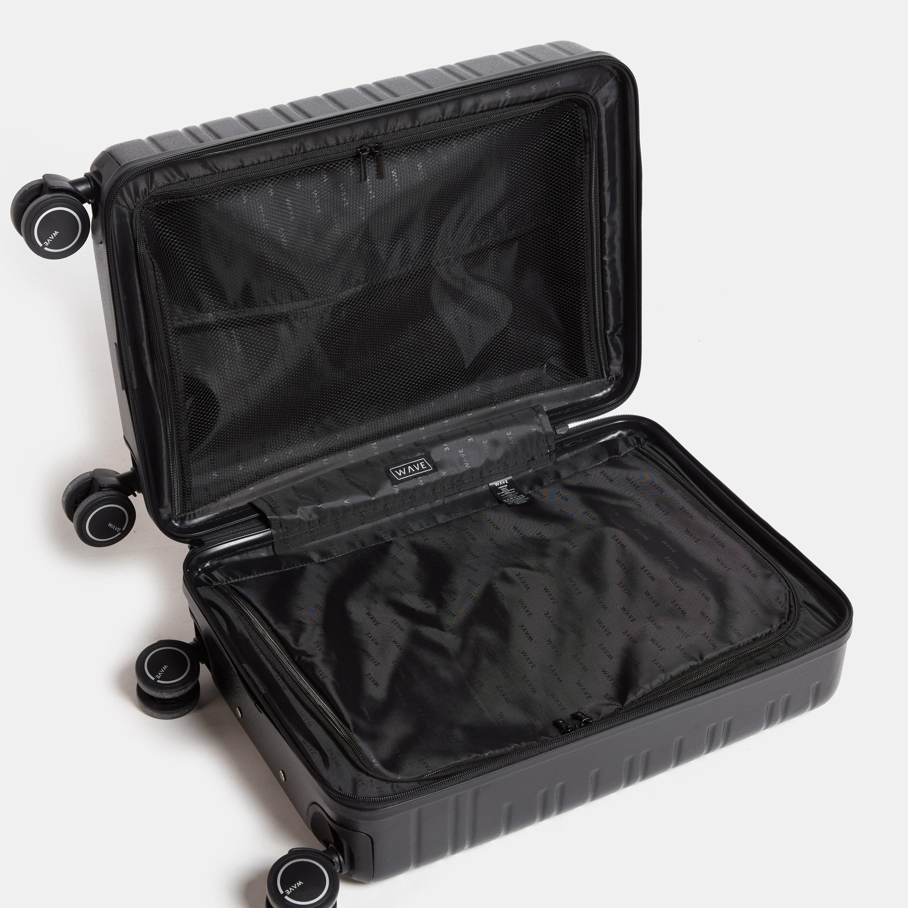 WAVE Textured Hardcase Luggage Trolley with Retractable Handle - 20 inches Cabin Bag-travel-luggagesandbags-luggage-image-5