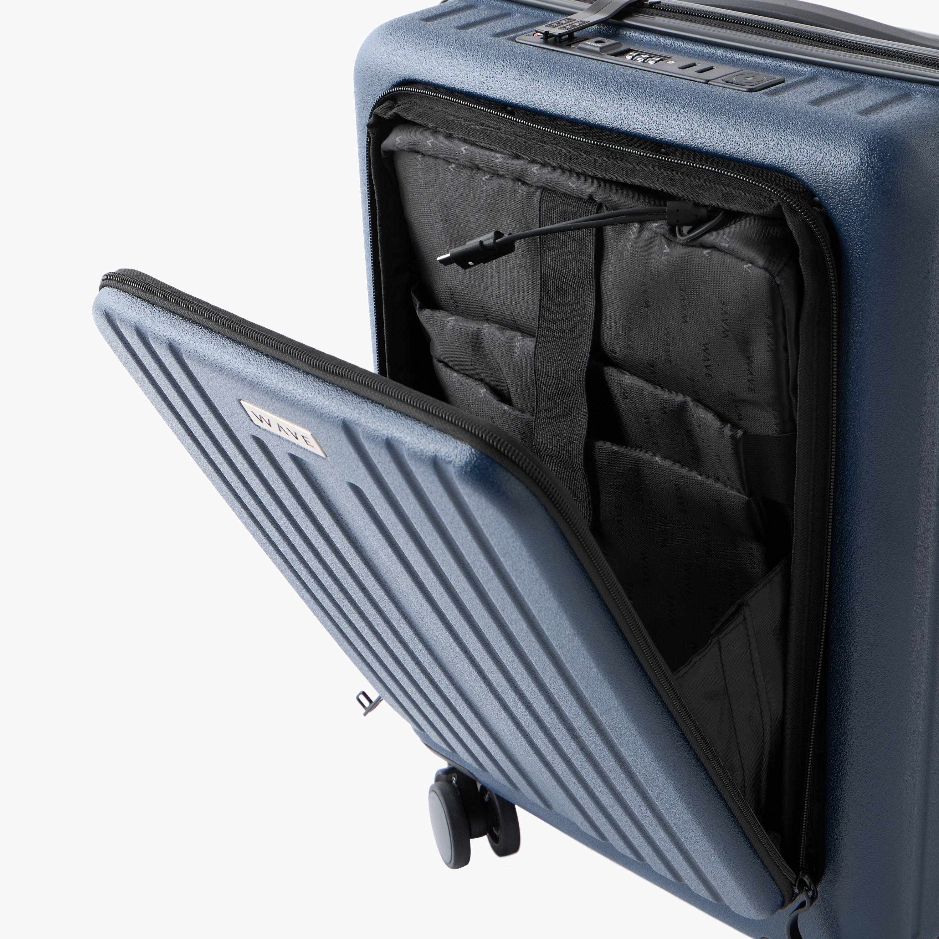 شنطة ترولي صلبة بارزة الملمس بمقبض قابل للسحب من ويف - شنطة شحن 20 بوصة-travel-luggagesandbags-luggage-image-9