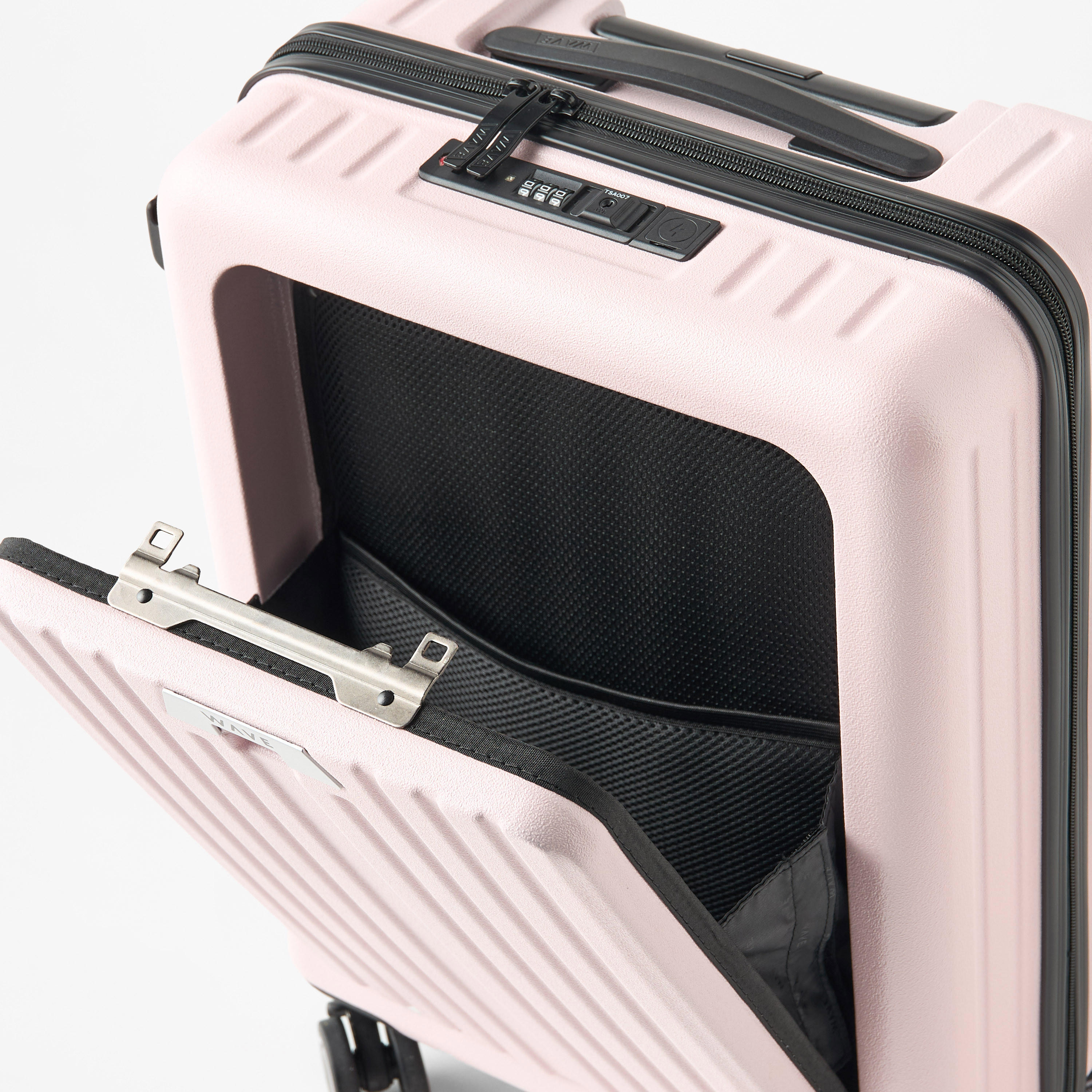 WAVE Textured Hardcase Trolley with Retractable Handle - 20 Inches Check-in Bag-travel-luggagesandbags-luggage-image-5