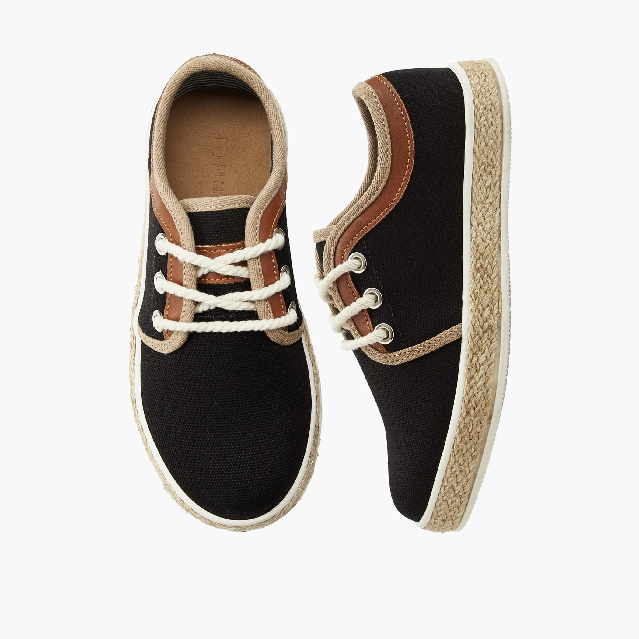 Peppermint Boys Lace-Up Espadrille Sneakers-boys-shoes-sneakers-image-1