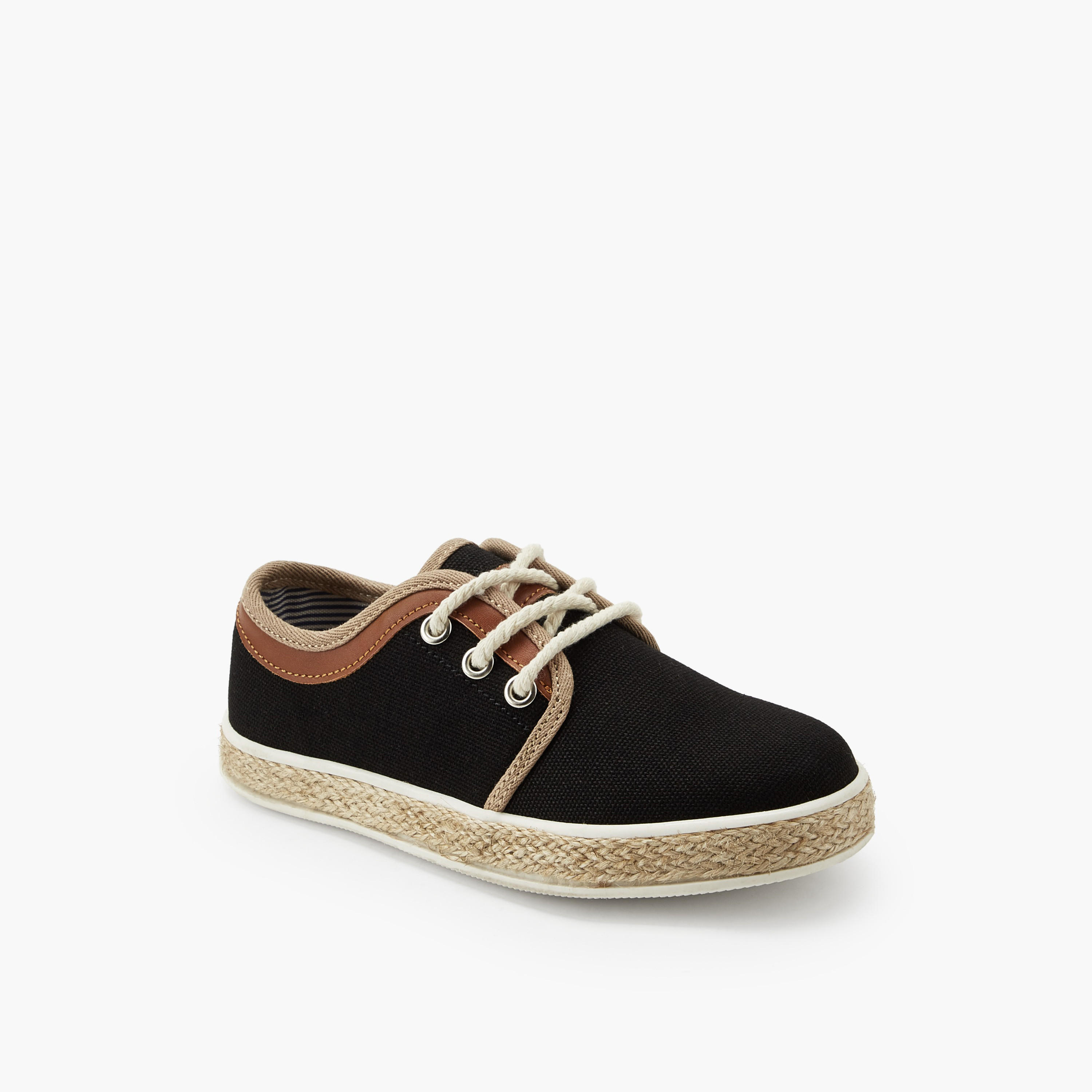 Peppermint Boys Lace-Up Espadrille Sneakers-boys-shoes-sneakers-image-2