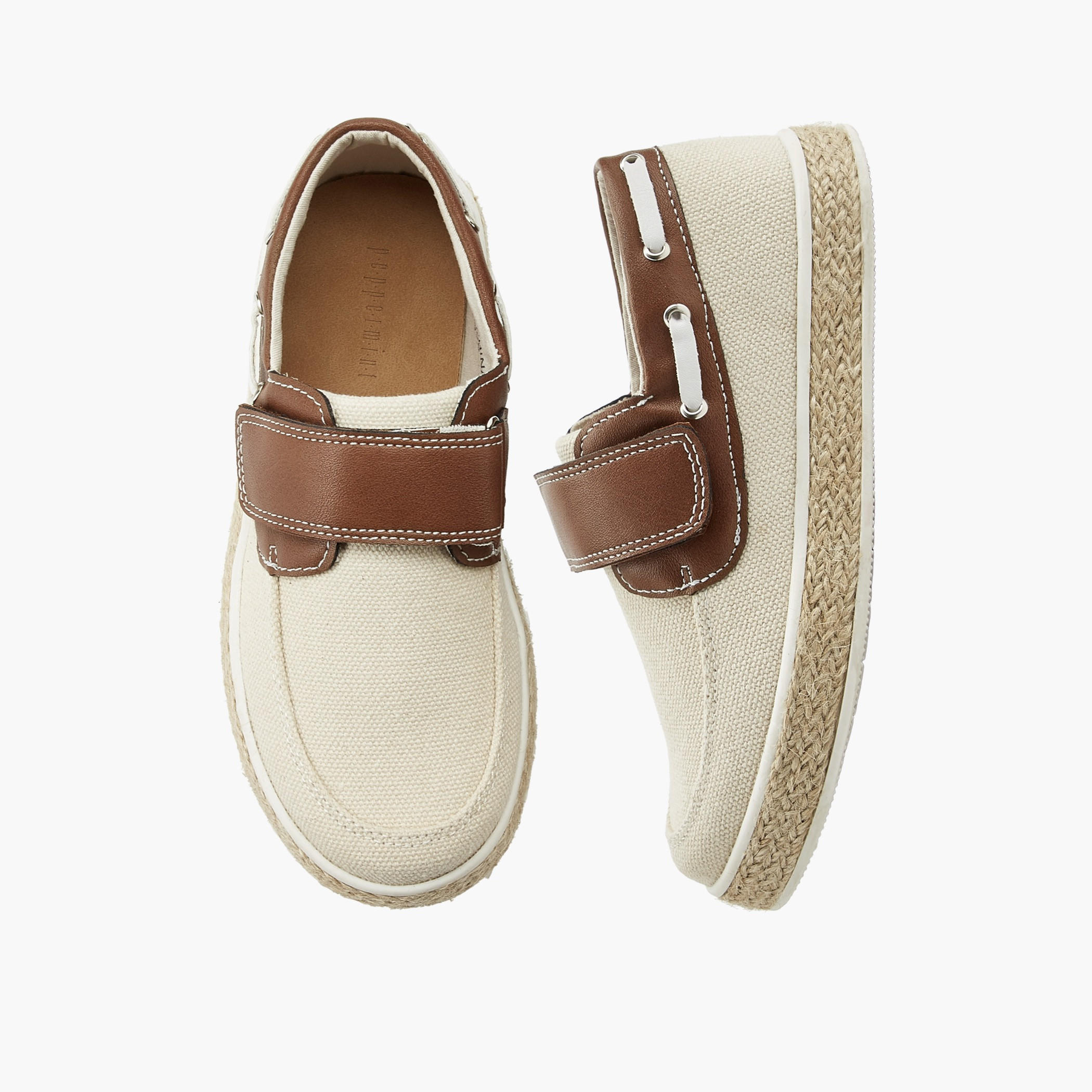 حذاء لوفر إسبادريل بشريط إغلاق لاصق للأولاد من بيبرمينت-boys-shoes-loafers-image-1