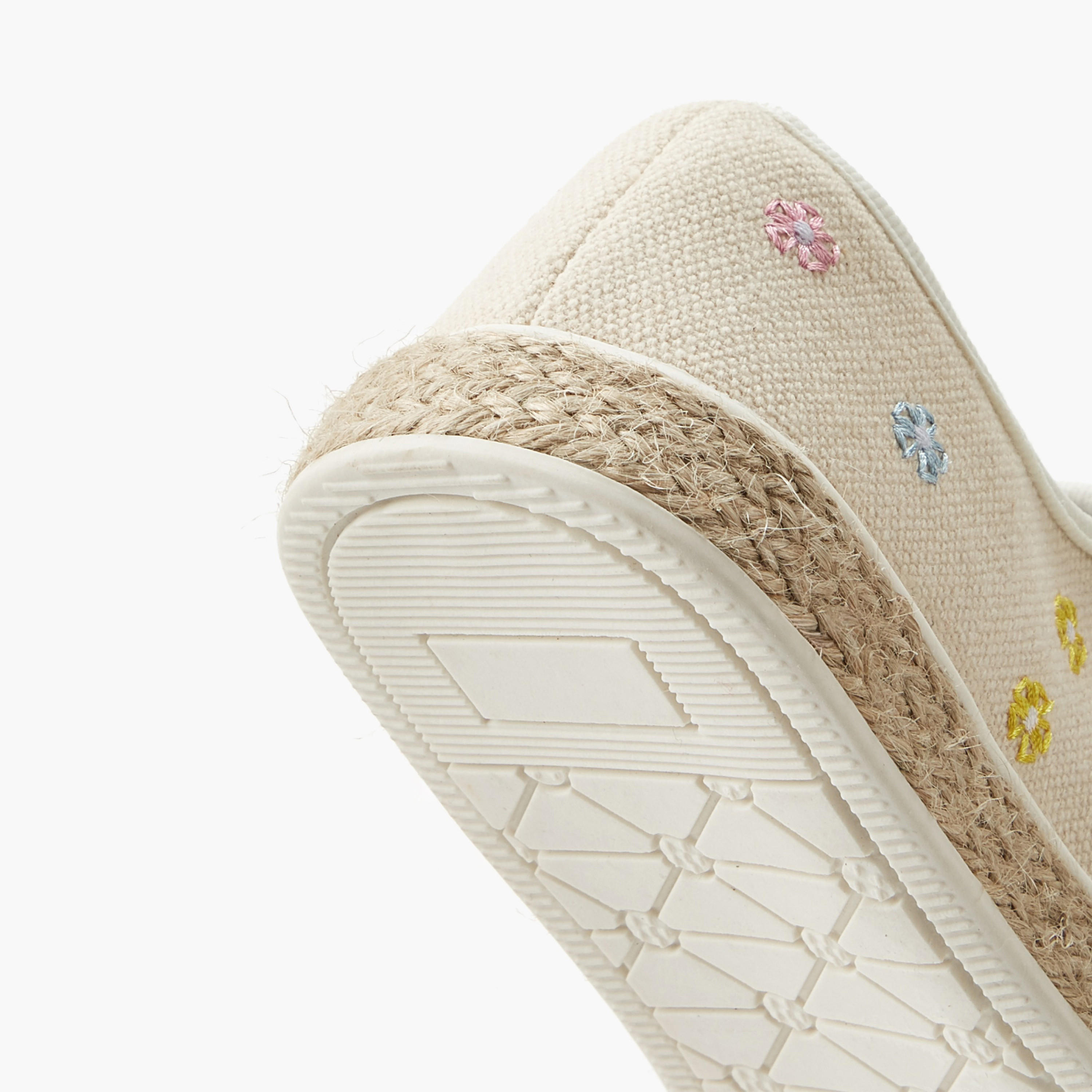 حذاء سنيكرز إسبادريل بتطريزات زهرية للبنات من بيبرمنت-girls-shoes-sneakers-image-5