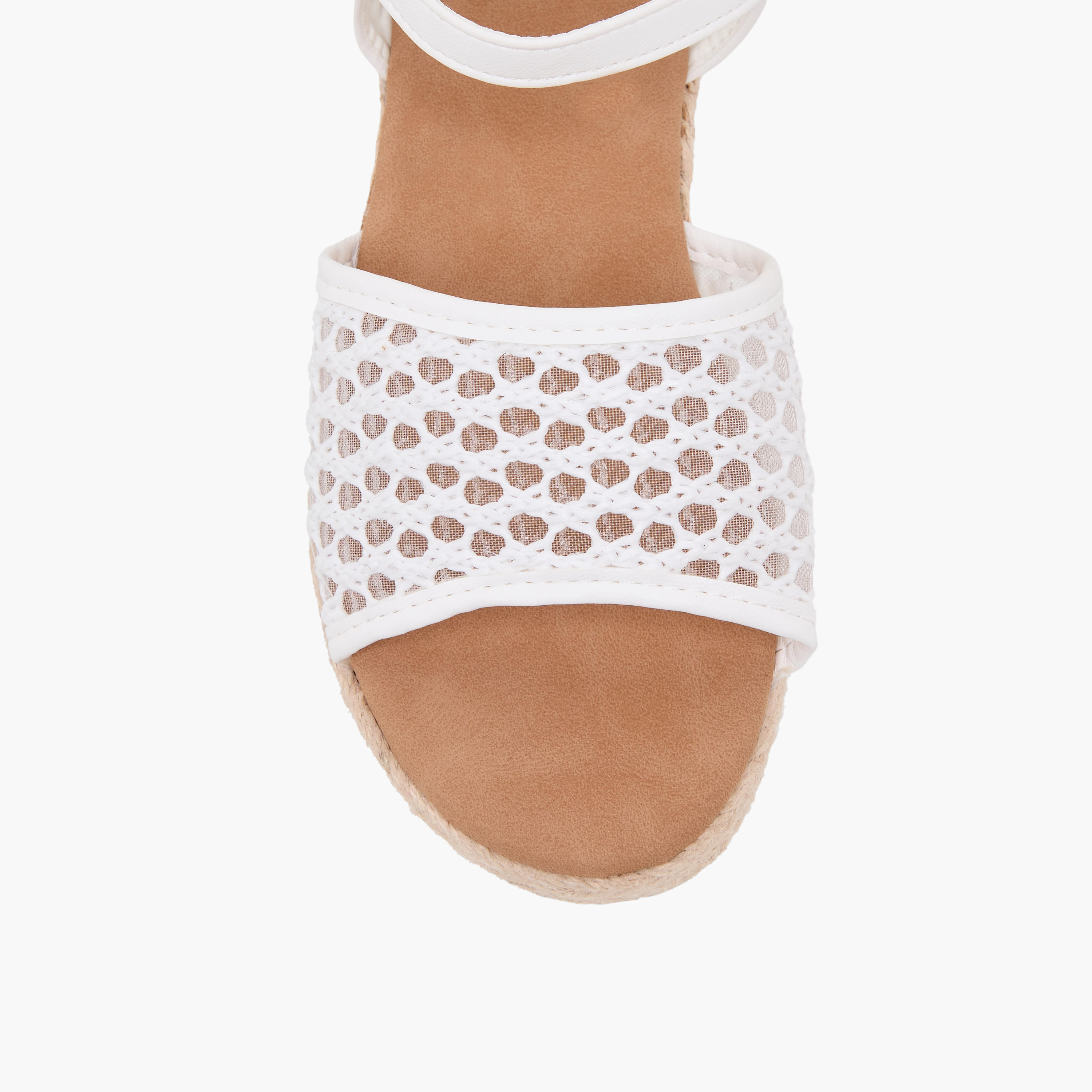 صندل اسبادريل بإبزيم إغلاق وتفاصيل شبك للبنات من بيبرمينت-girls-shoes-sandals-image-3