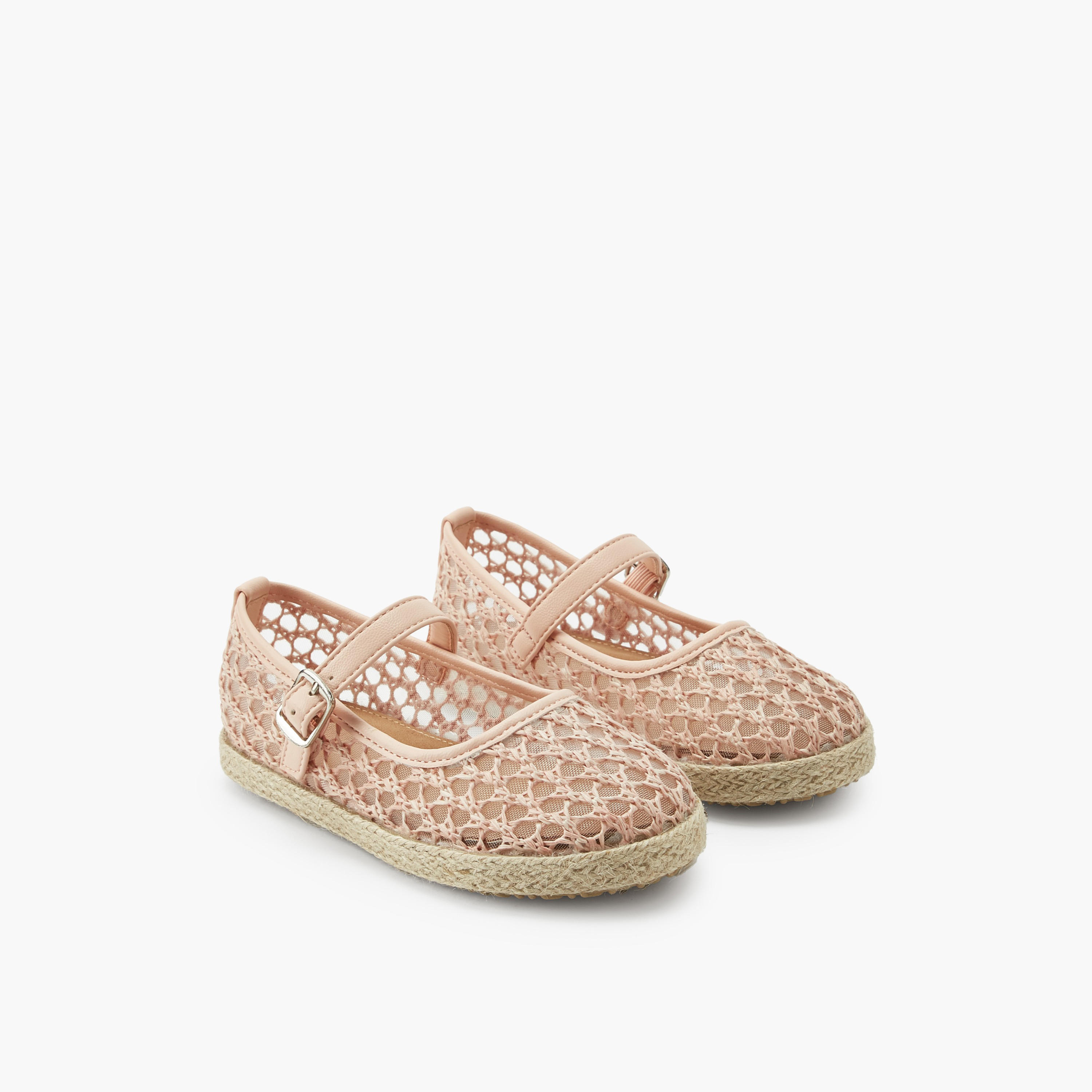 حذاء ماري جين إسبادريل بشريط إغلاق لاصق للبنات من بيبرمينت-girls-shoes-ballerinas-image-1