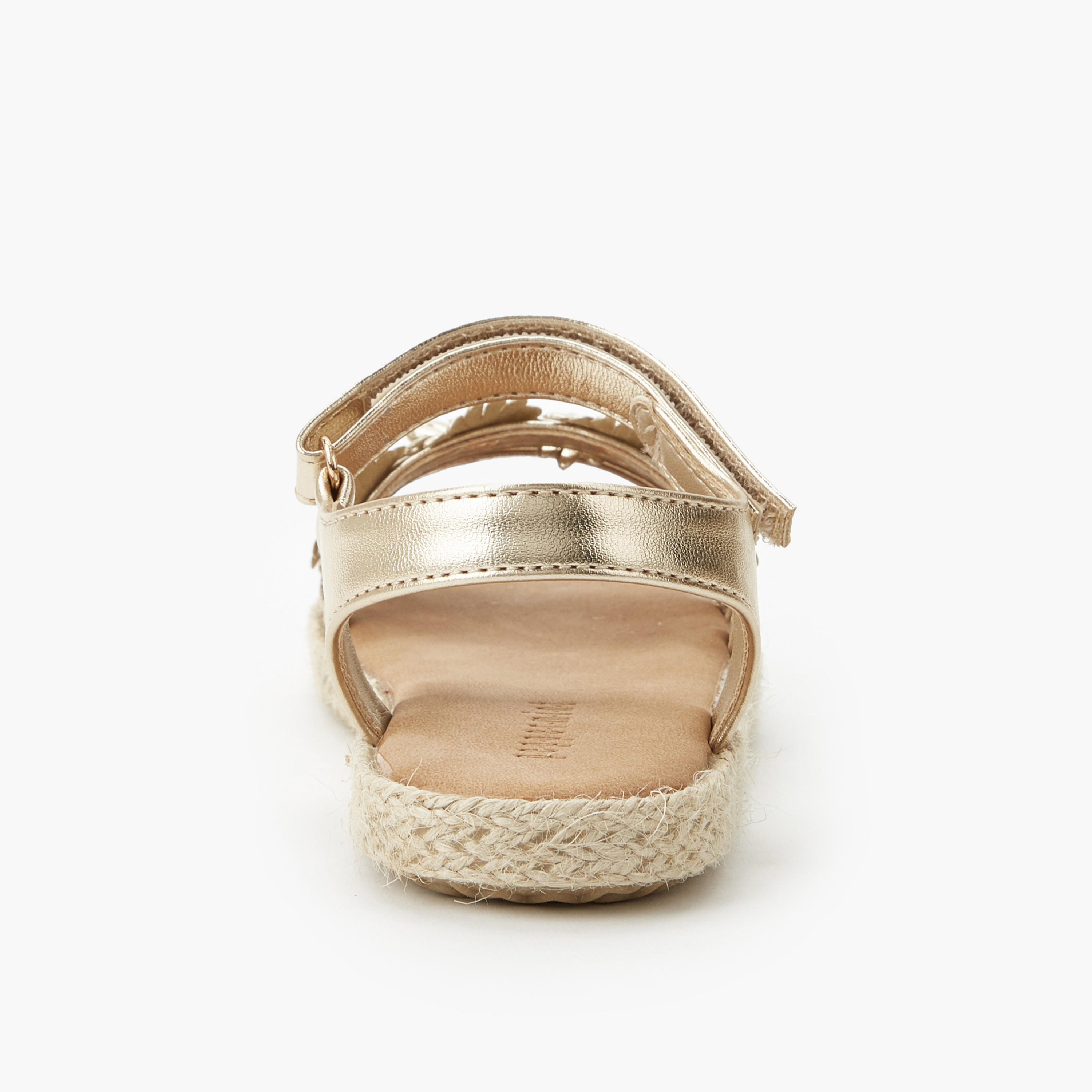 Peppermint Girls Floral Embellished Espadrille Sandals-girls-shoes-sandals-image-4