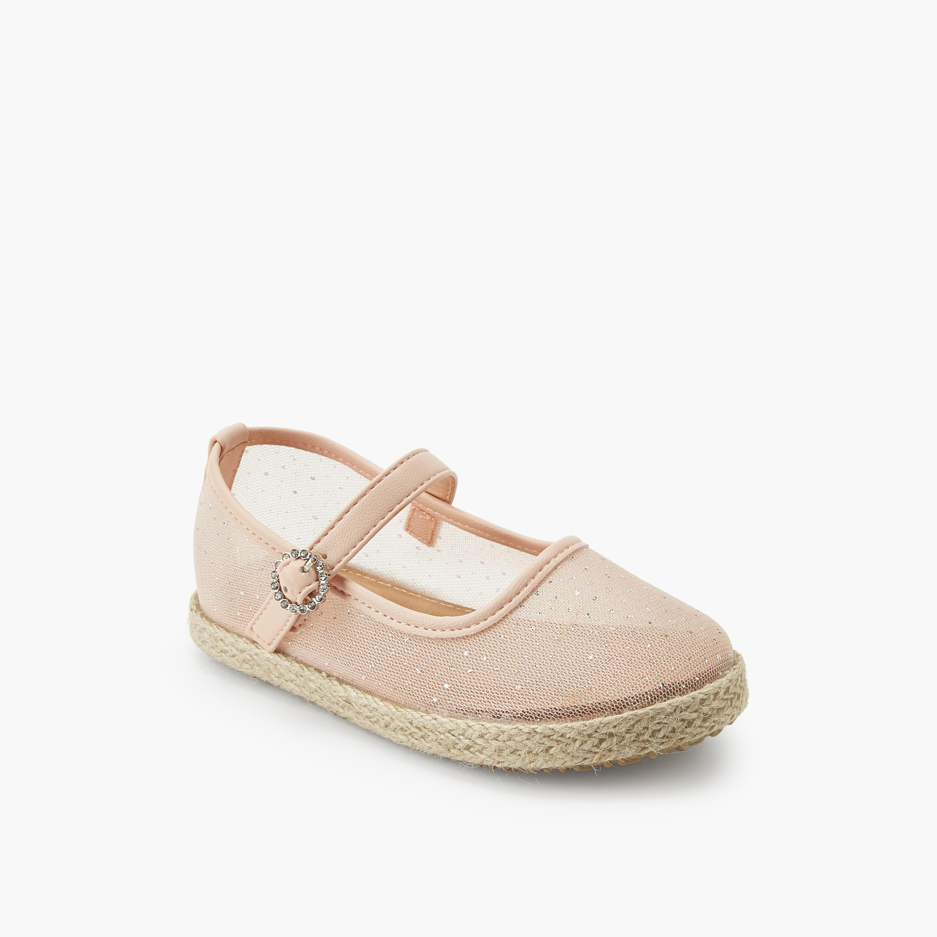 Peppermint Girls Hook & Loop Espadrille Mary Jane Shoes-girls-shoes-ballerinas-image-2