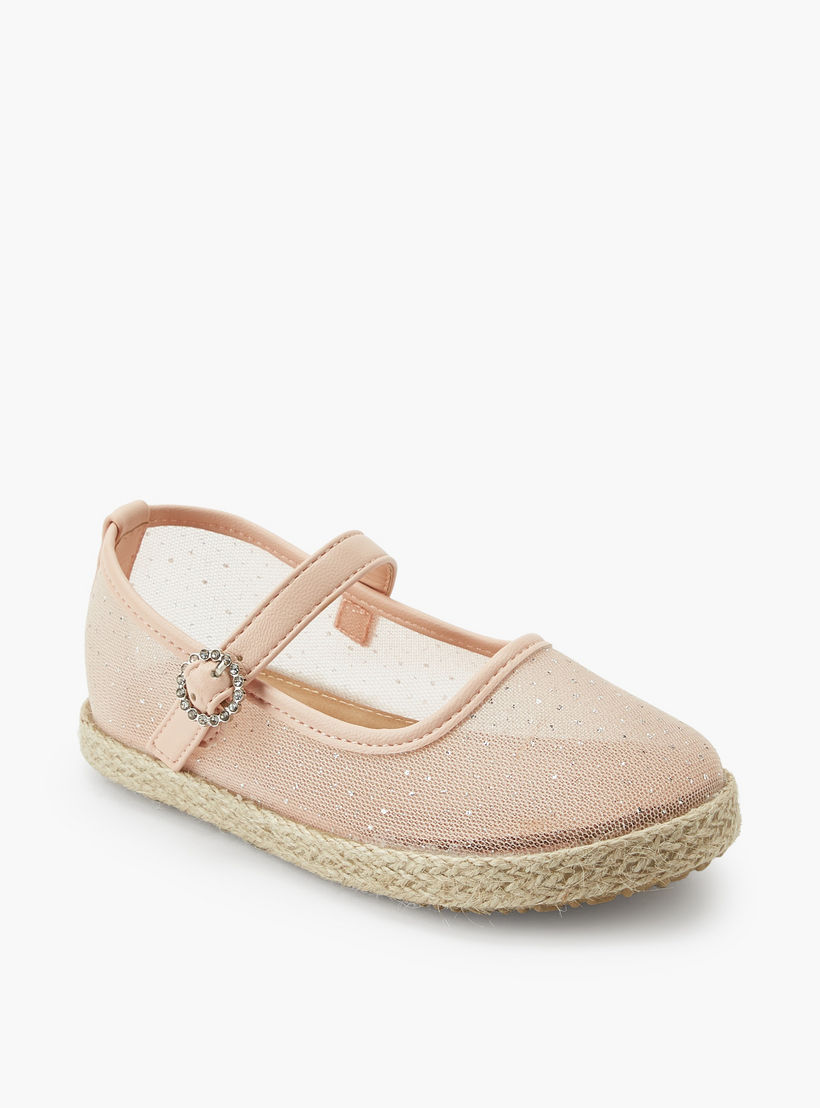 Peppermint Girls Hook & Loop Espadrille Mary Jane Shoes-girls-shoes-ballerinas-image-2