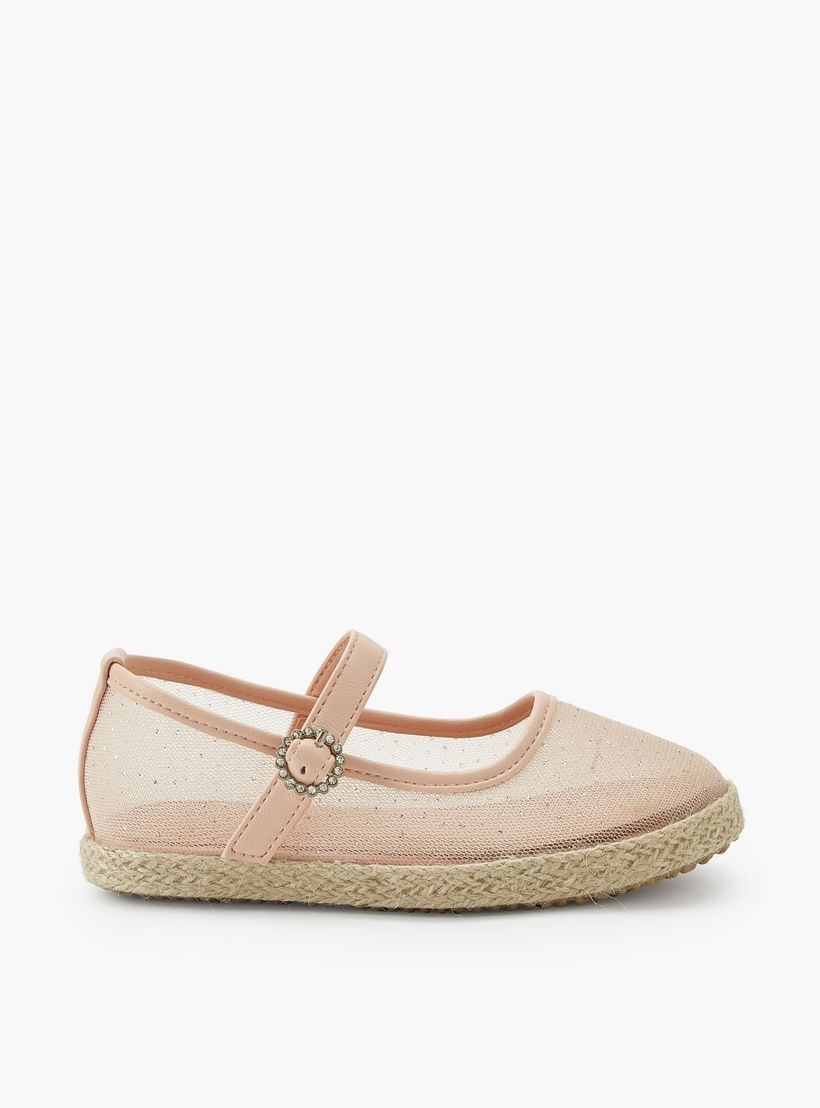 Peppermint Girls Hook & Loop Espadrille Mary Jane Shoes-girls-shoes-ballerinas-image-3