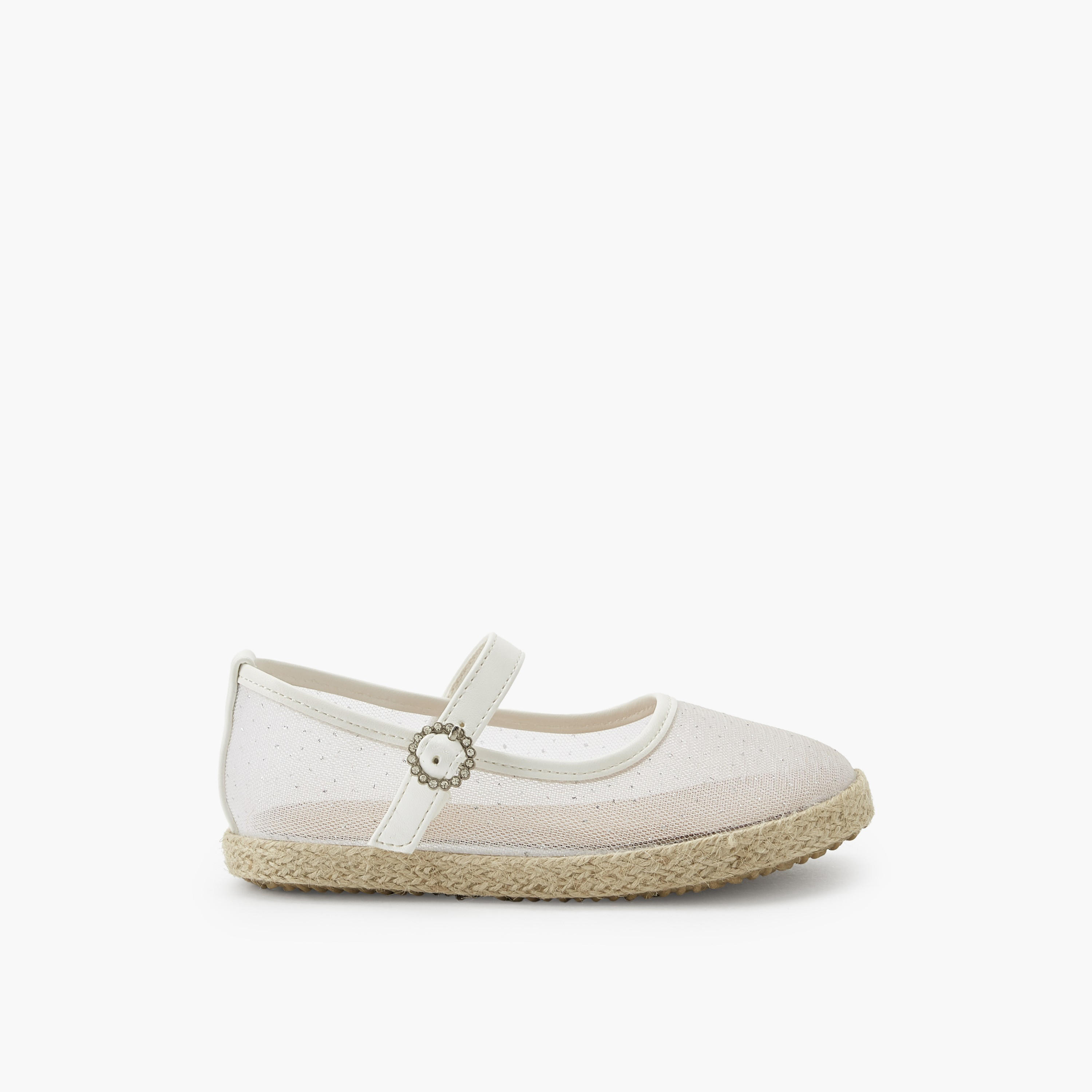Peppermint Girls Hook & Loop Espadrille Mary Jane Shoes-girls-shoes-ballerinas-image-3