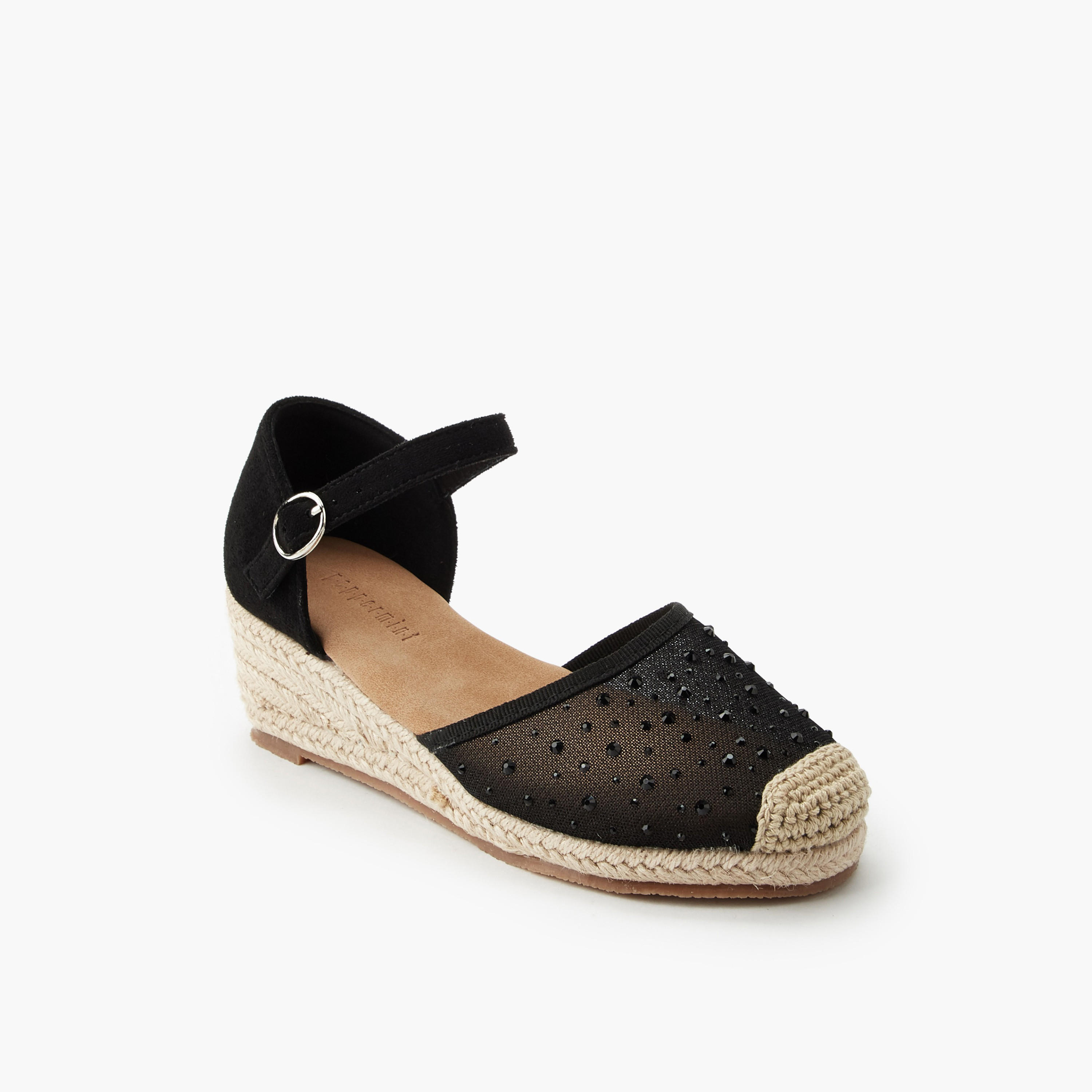 صندل إسبادريل بكعب ويدج للبنات من بيبرمينت-girls-shoes-sandals-image-2
