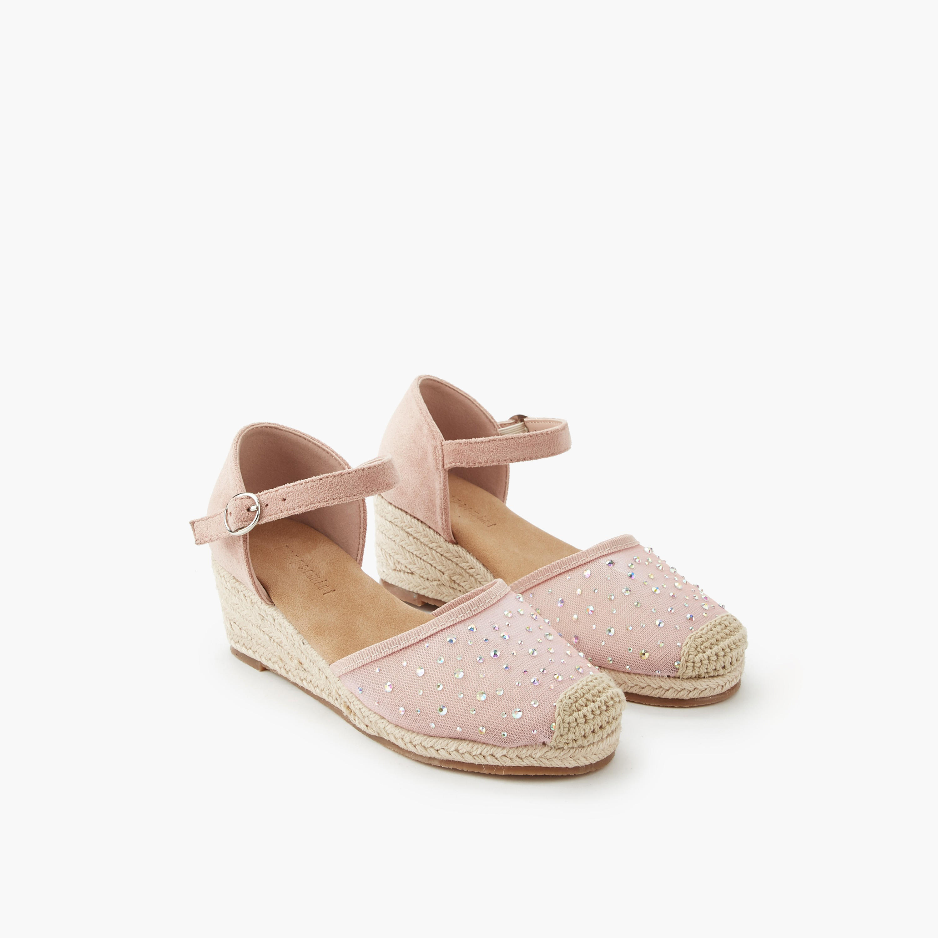 صندل إسبادريل بكعب ويدج للبنات من بيبرمينت-girls-shoes-sandals-image-11