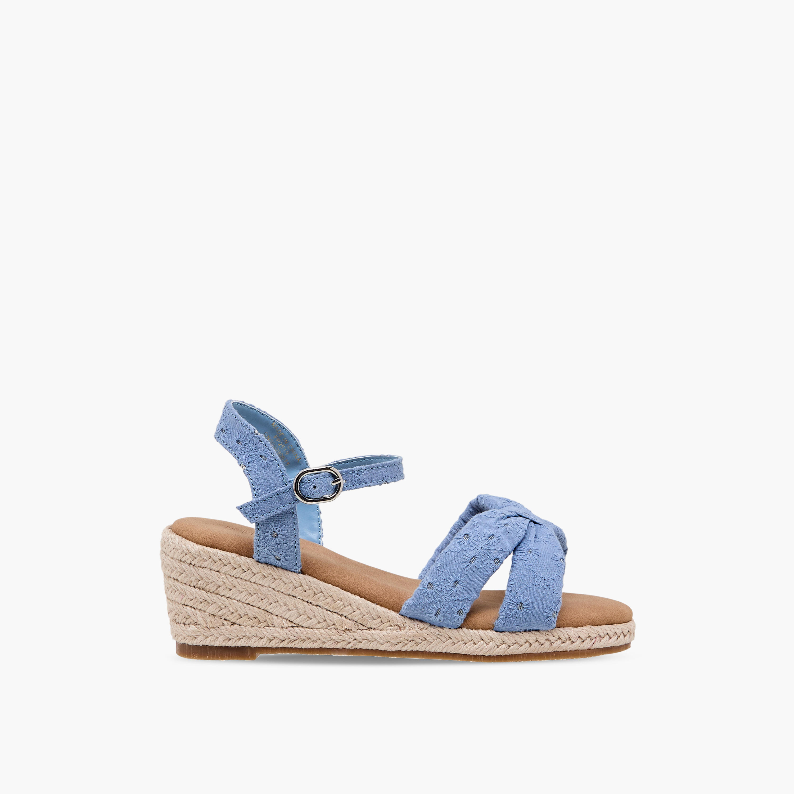 صندل بكعب ويدج مطرز للبنات من بيبرمينت-girls-shoes-sandals-image-3