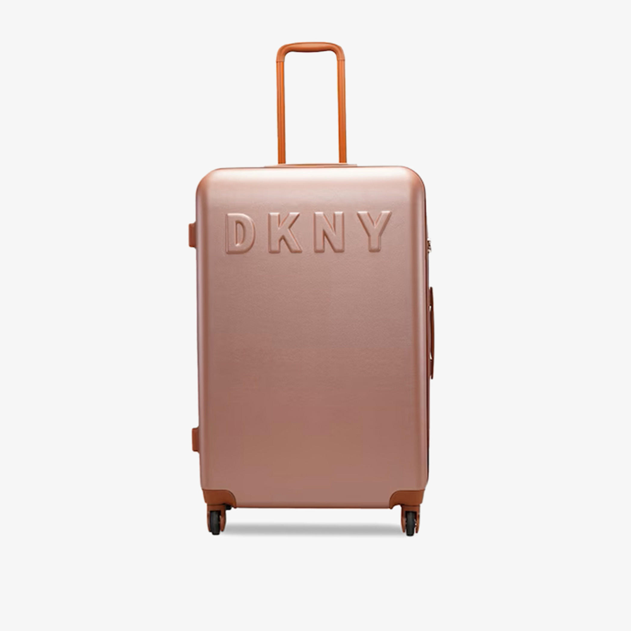 DKNY Logo Detail Hardcase Trolley Bag with Retractable Handle-travel-luggagesandbags-luggage-image-1