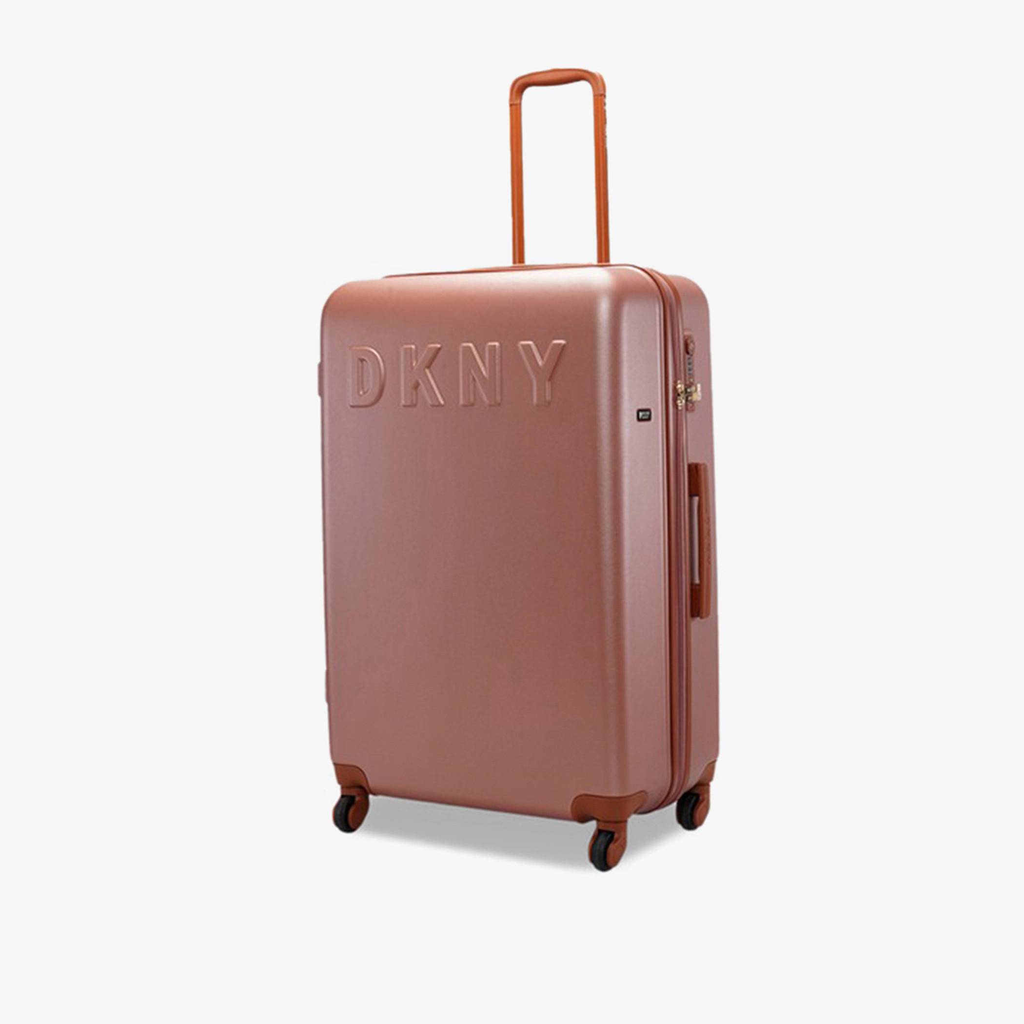 DKNY Logo Detail Hardcase Trolley Bag with Retractable Handle-travel-luggagesandbags-luggage-image-3