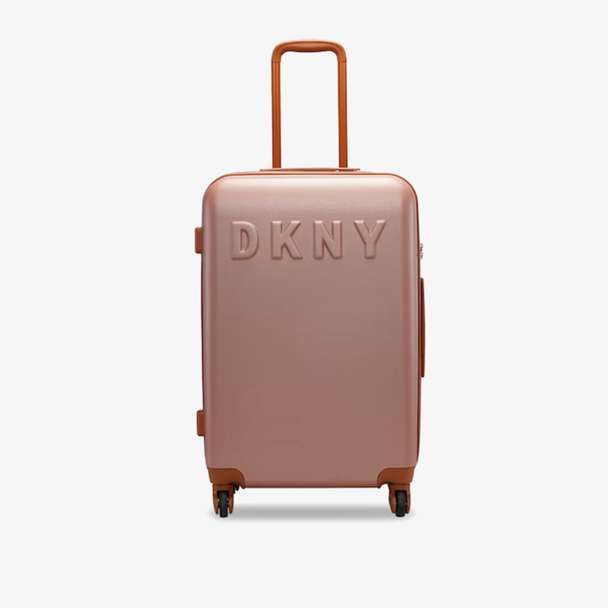 DKNY Logo Detail Hardcase Trolley Bag with Retractable Handle-travel-luggagesandbags-luggage-image-1