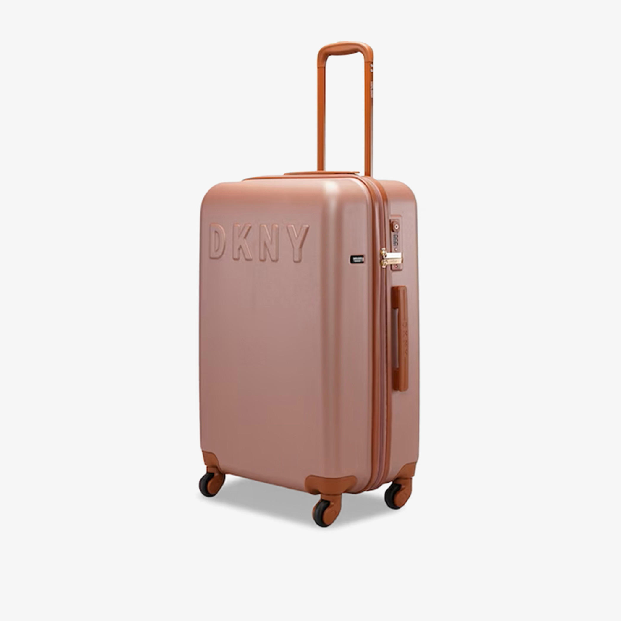 DKNY Logo Detail Hardcase Trolley Bag with Retractable Handle-travel-luggagesandbags-luggage-image-3