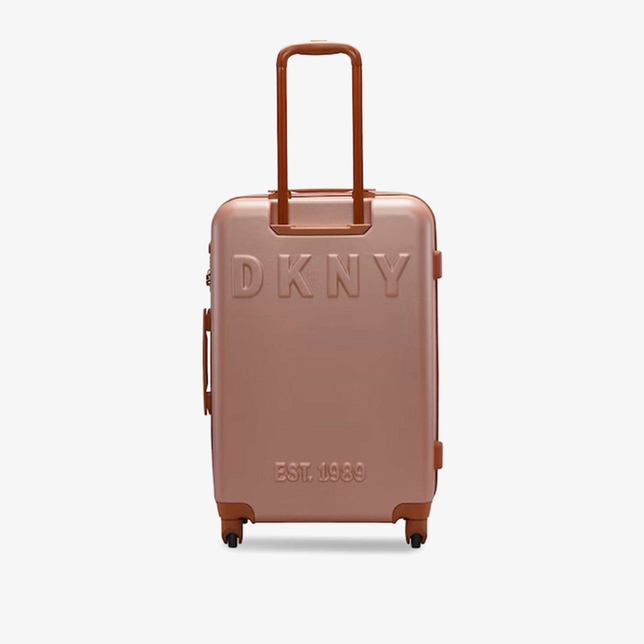 DKNY Logo Detail Hardcase Trolley Bag with Retractable Handle-travel-luggagesandbags-luggage-image-4