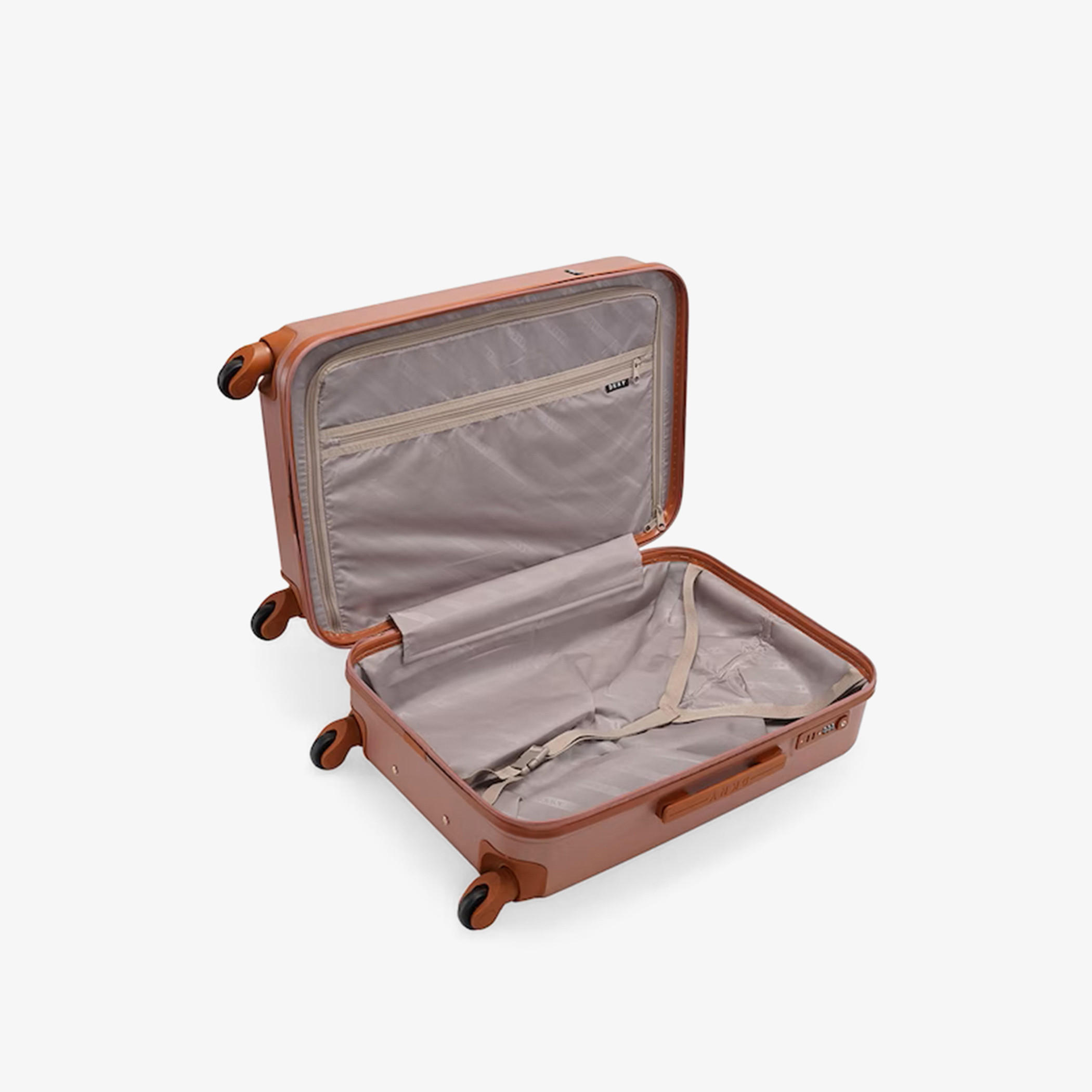 DKNY Logo Detail Hardcase Trolley Bag with Retractable Handle-travel-luggagesandbags-luggage-image-6