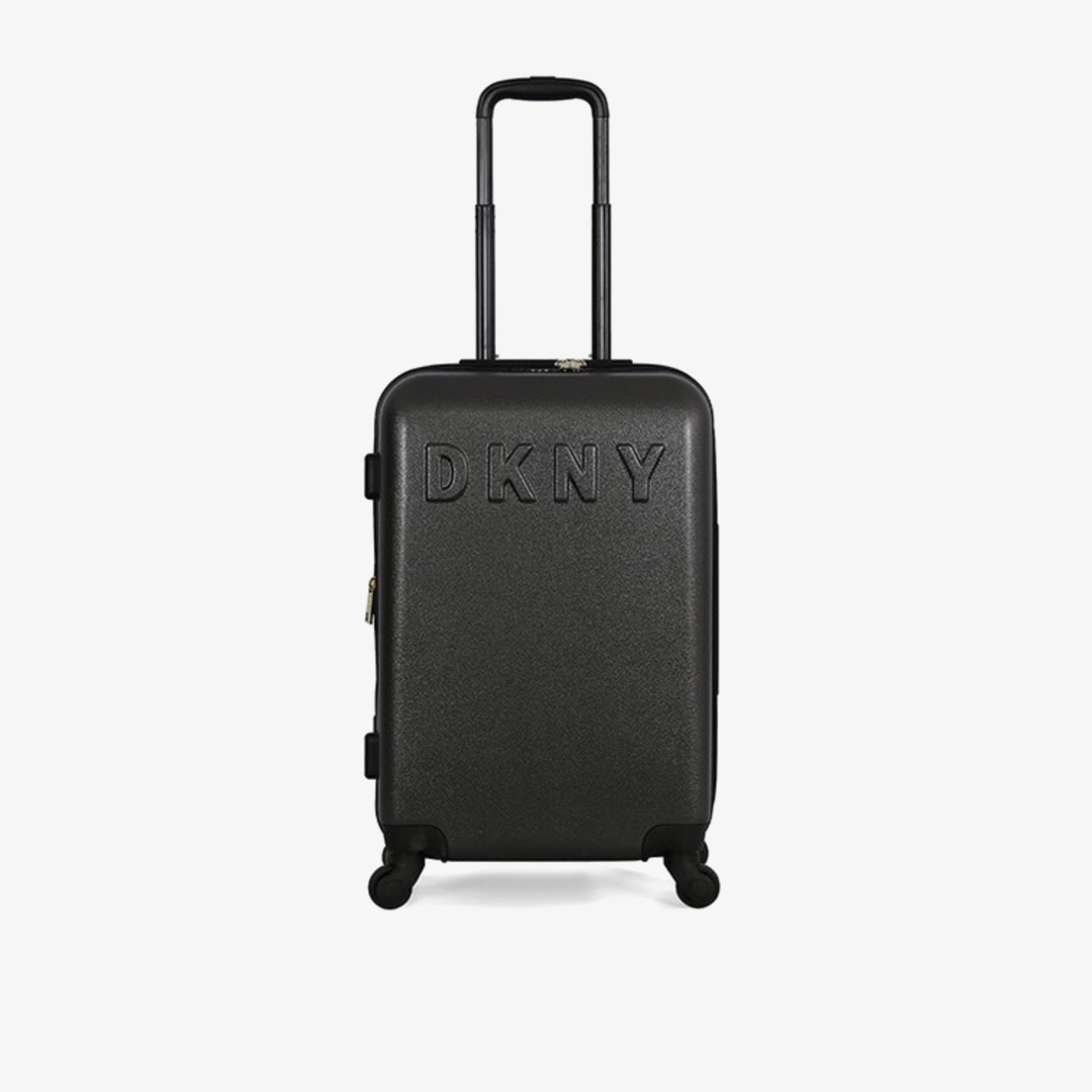 DKNY Logo Detail Hardcase Trolley Bag with Retractable Handle-travel-luggagesandbags-luggage-image-1