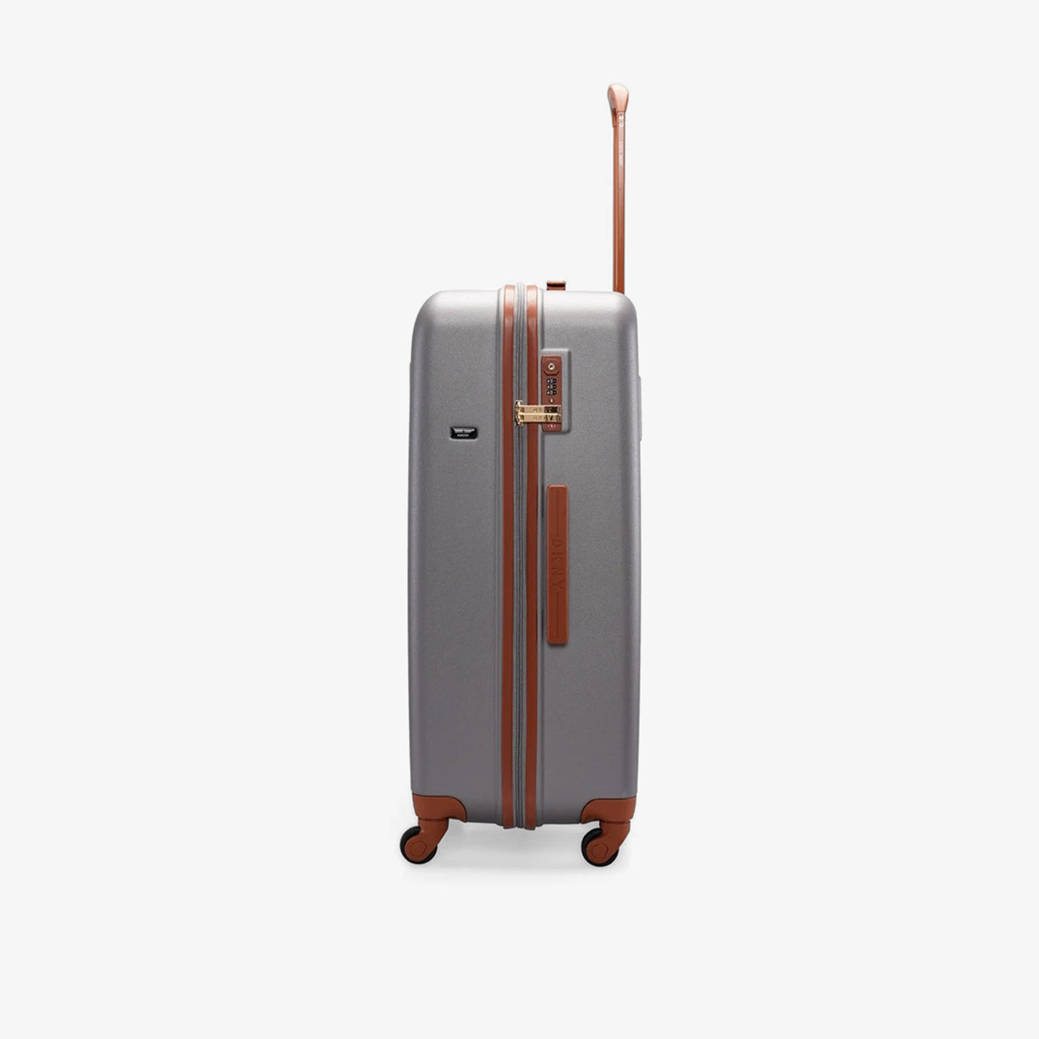 DKNY Logo Detail Hardcase Trolley Bag with Retractable Handle-travel-luggagesandbags-luggage-image-3