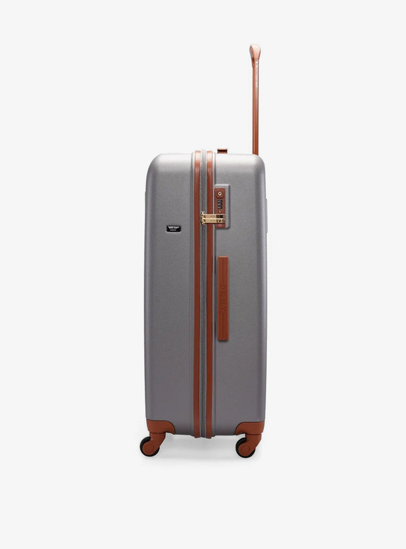DKNY Logo Detail Hardcase Trolley Bag with Retractable Handle-travel-luggagesandbags-luggage-image-3