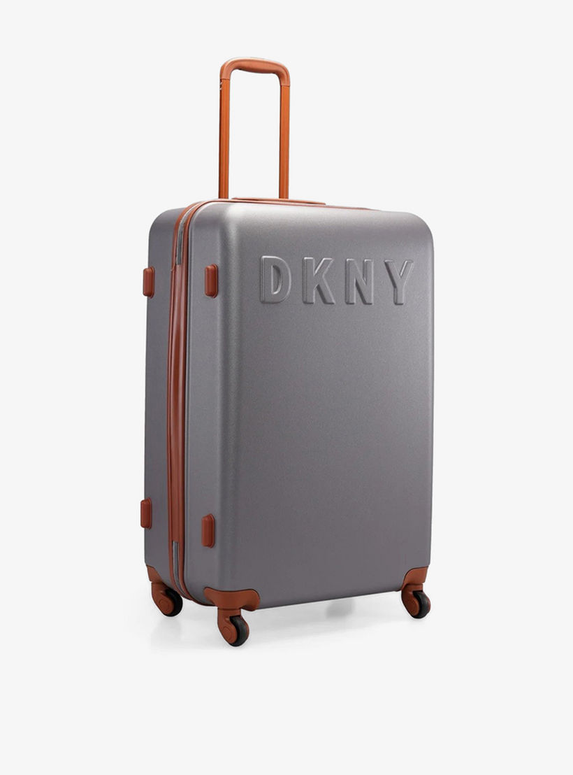 DKNY Logo Detail Hardcase Trolley Bag with Retractable Handle-travel-luggagesandbags-luggage-image-4