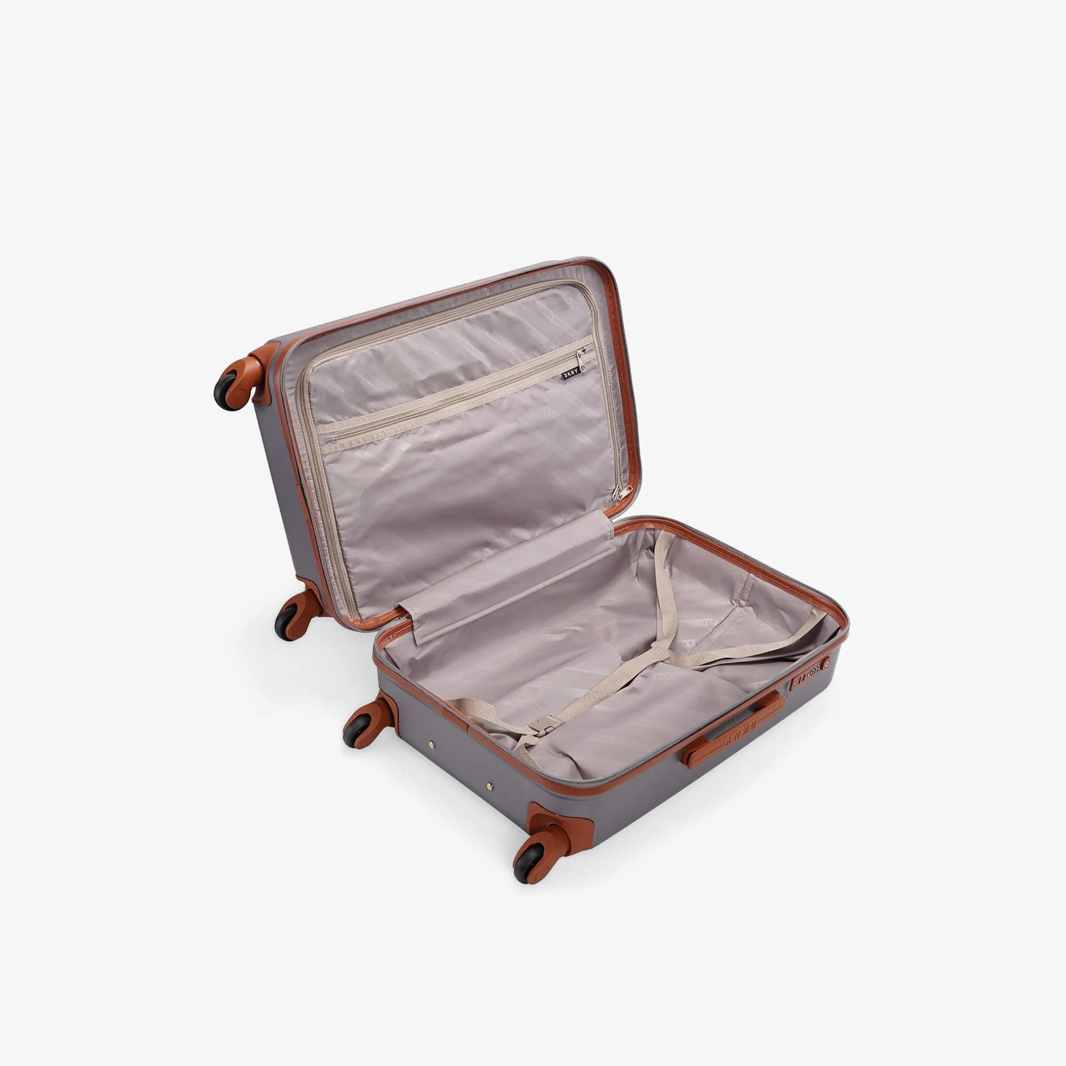 DKNY Logo Detail Hardcase Trolley Bag with Retractable Handle-travel-luggagesandbags-luggage-image-6