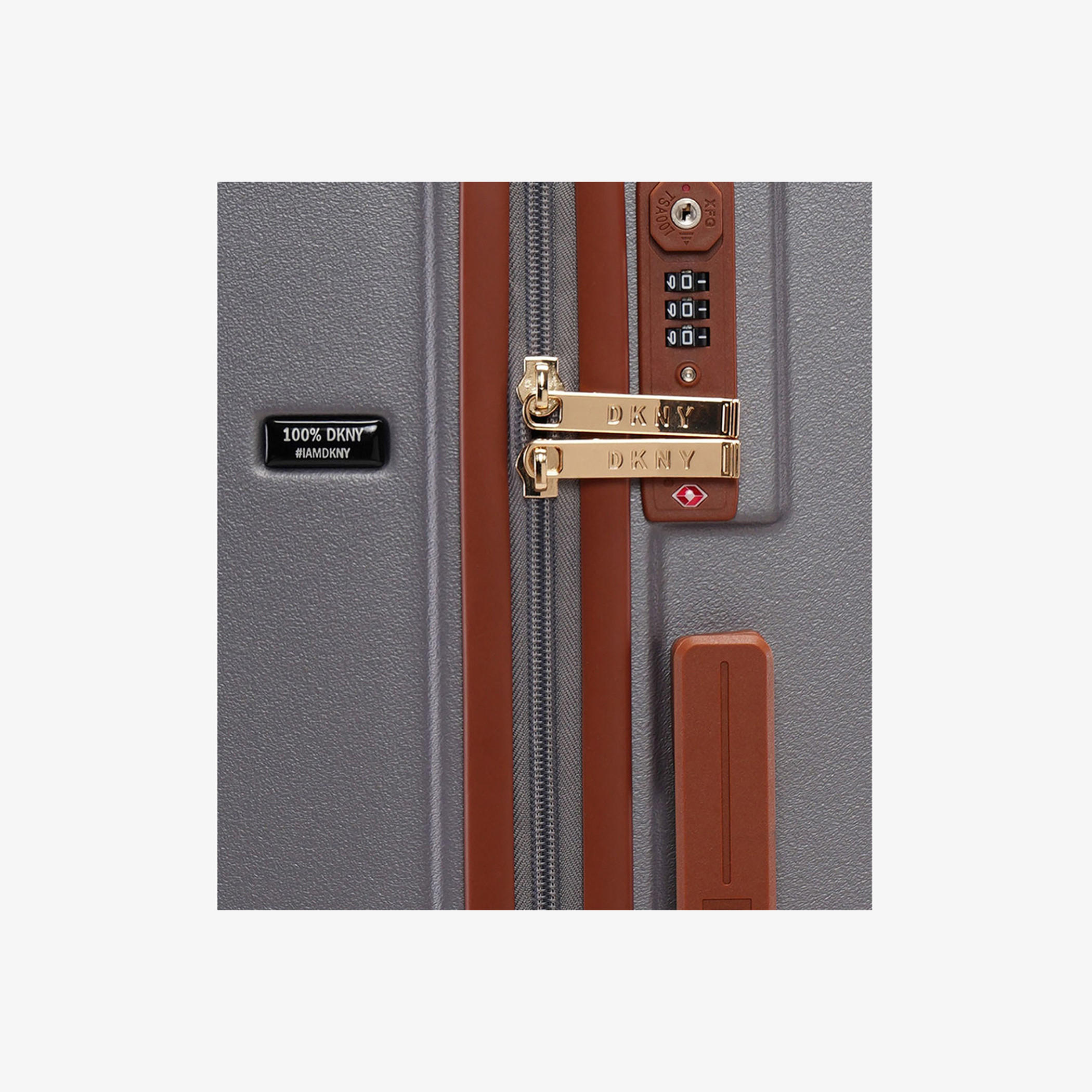DKNY Logo Detail Hardcase Trolley Bag with Retractable Handle-travel-luggagesandbags-luggage-image-8
