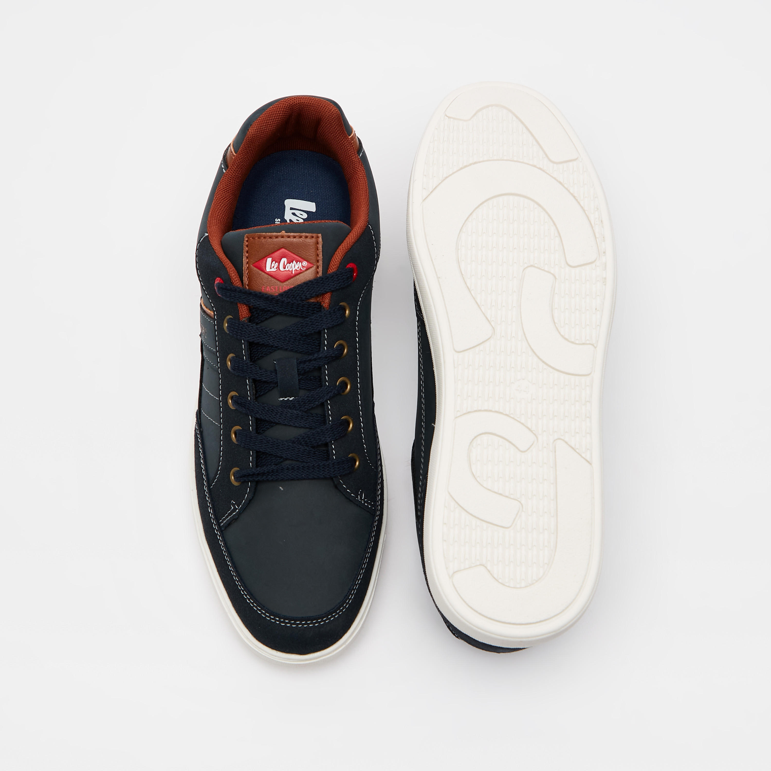 Lee Cooper Men's Lace-Up Sneakers-men-shoes-sneakers-image-5