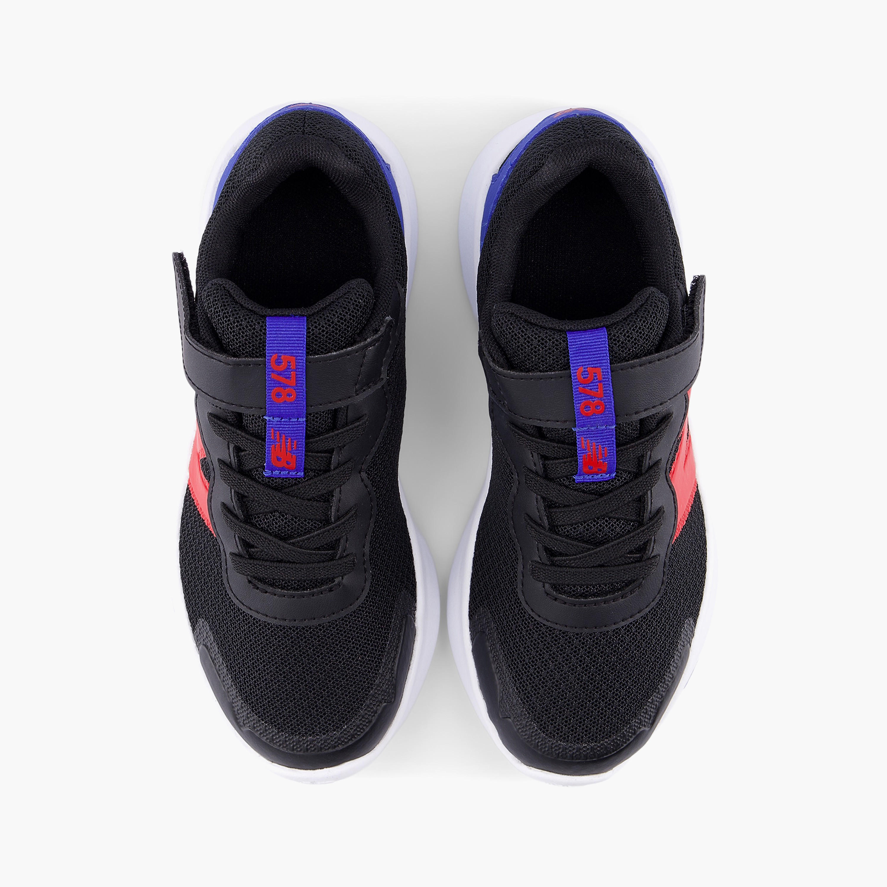 New Balance Boy's Panelled Sports Shoes with Hook and Loop Closure-boys-shoes-sneakers-image-3