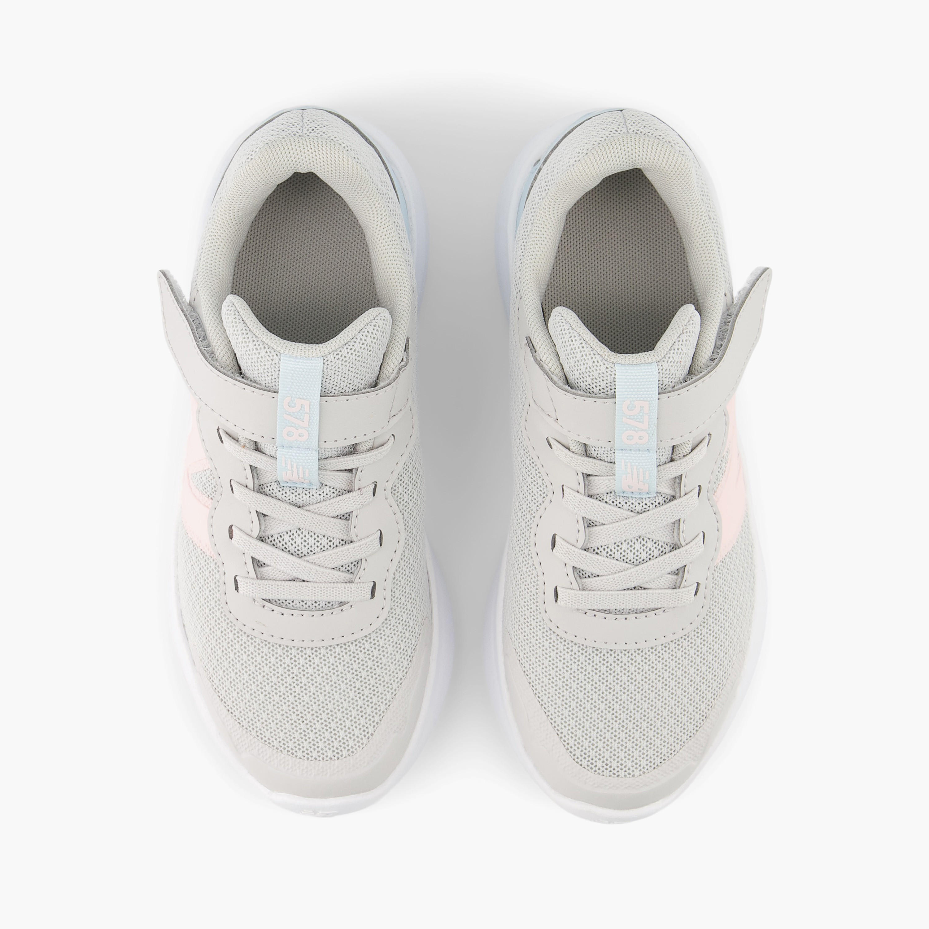 New Balance Girls' Logo Detail Sports Shoes with Hook and Loop Closure-girls-shoes-sports-image-5