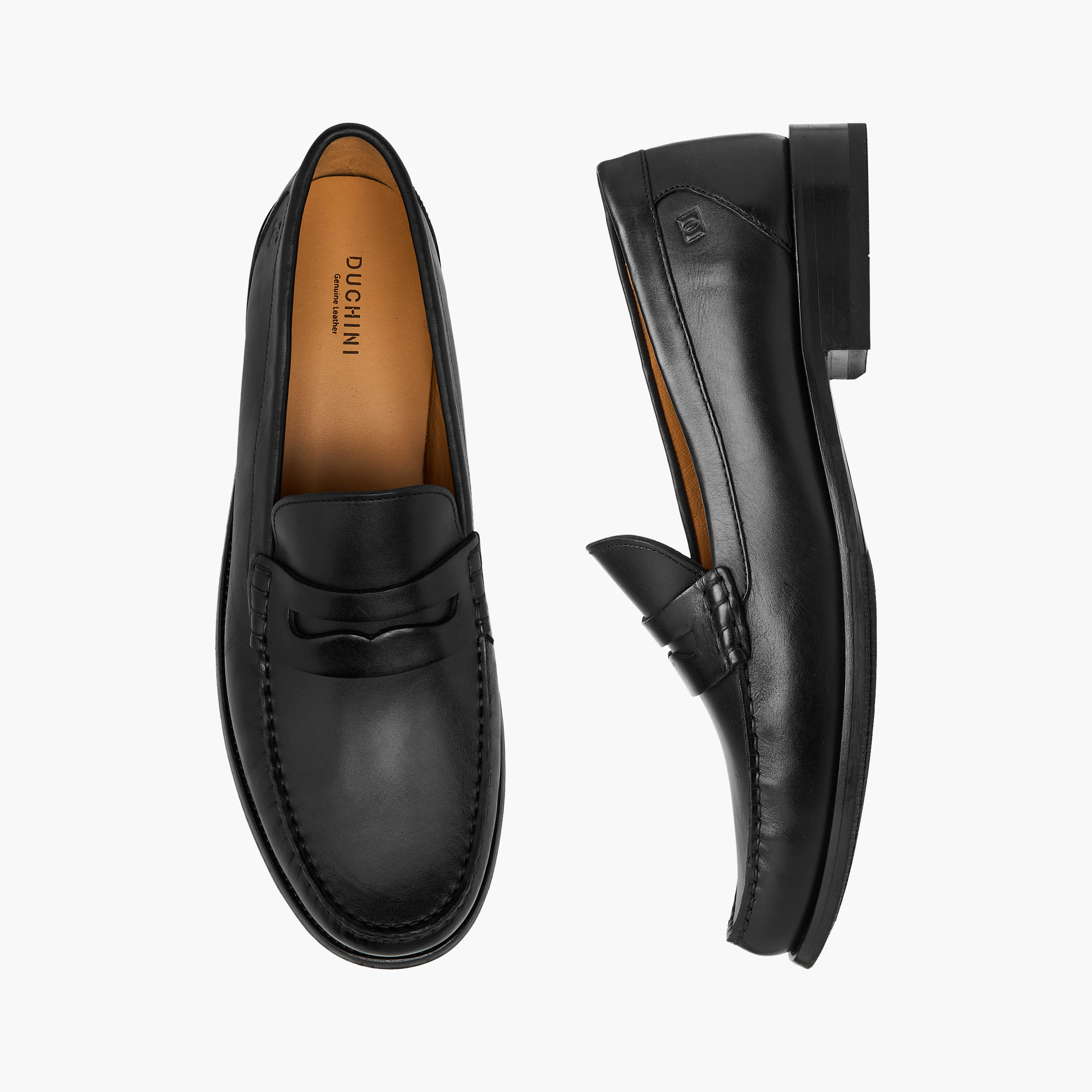 Duchini Men Leather Solid Slip-On Moccasins-men-shoes-loafersandmoccasins-image-1