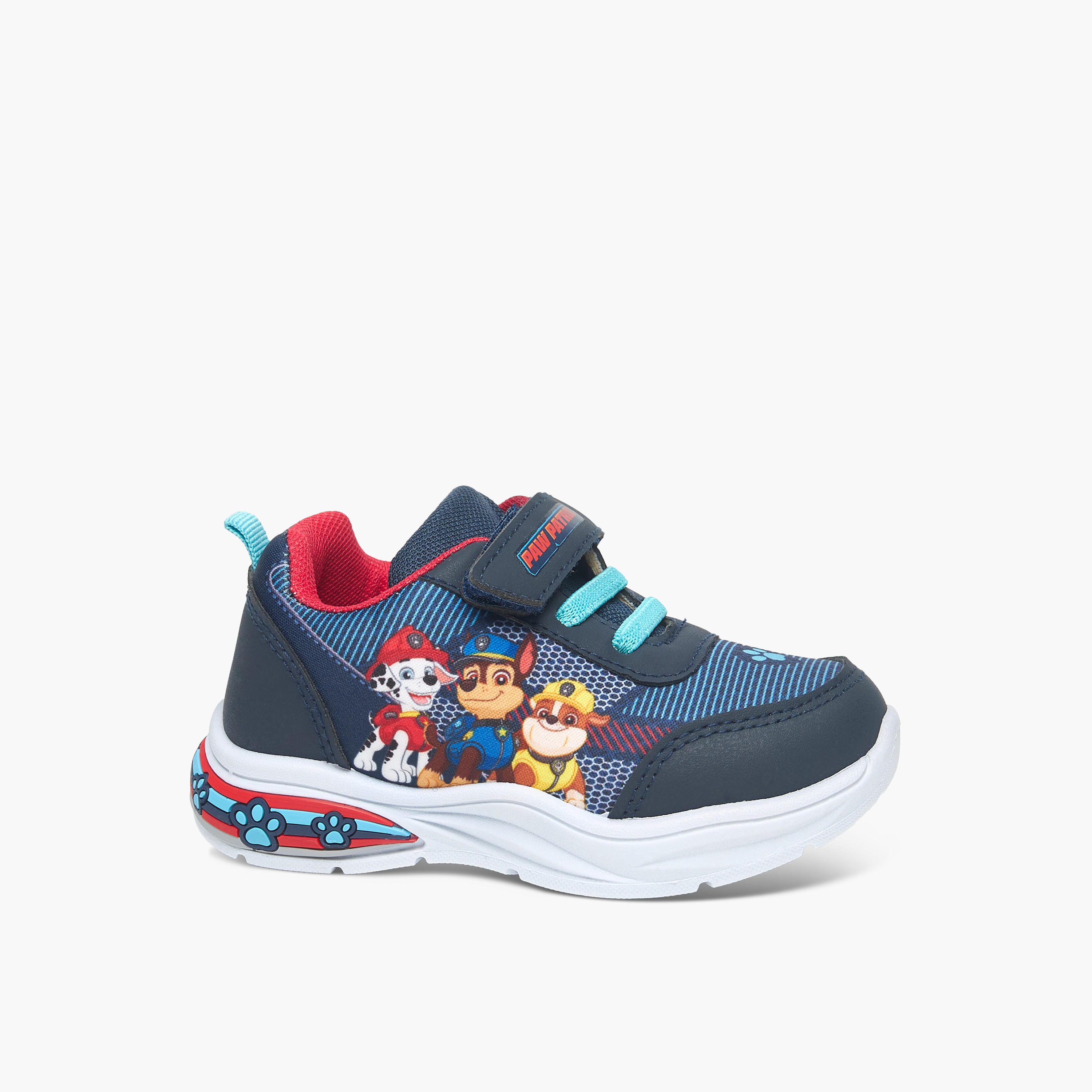 Paw Patrol Print Sneakers with Hook and Loop Closure-boys-shoes-sneakers-image-2