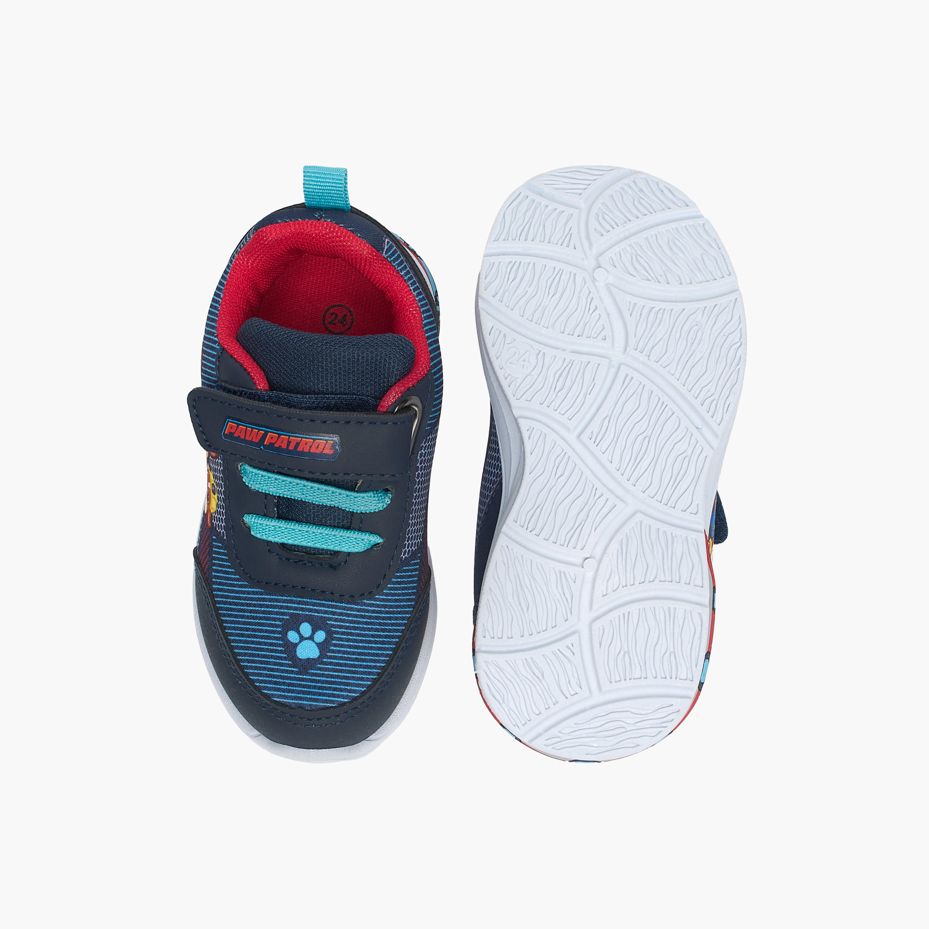 Paw Patrol Print Sneakers with Hook and Loop Closure-boys-shoes-sneakers-image-5