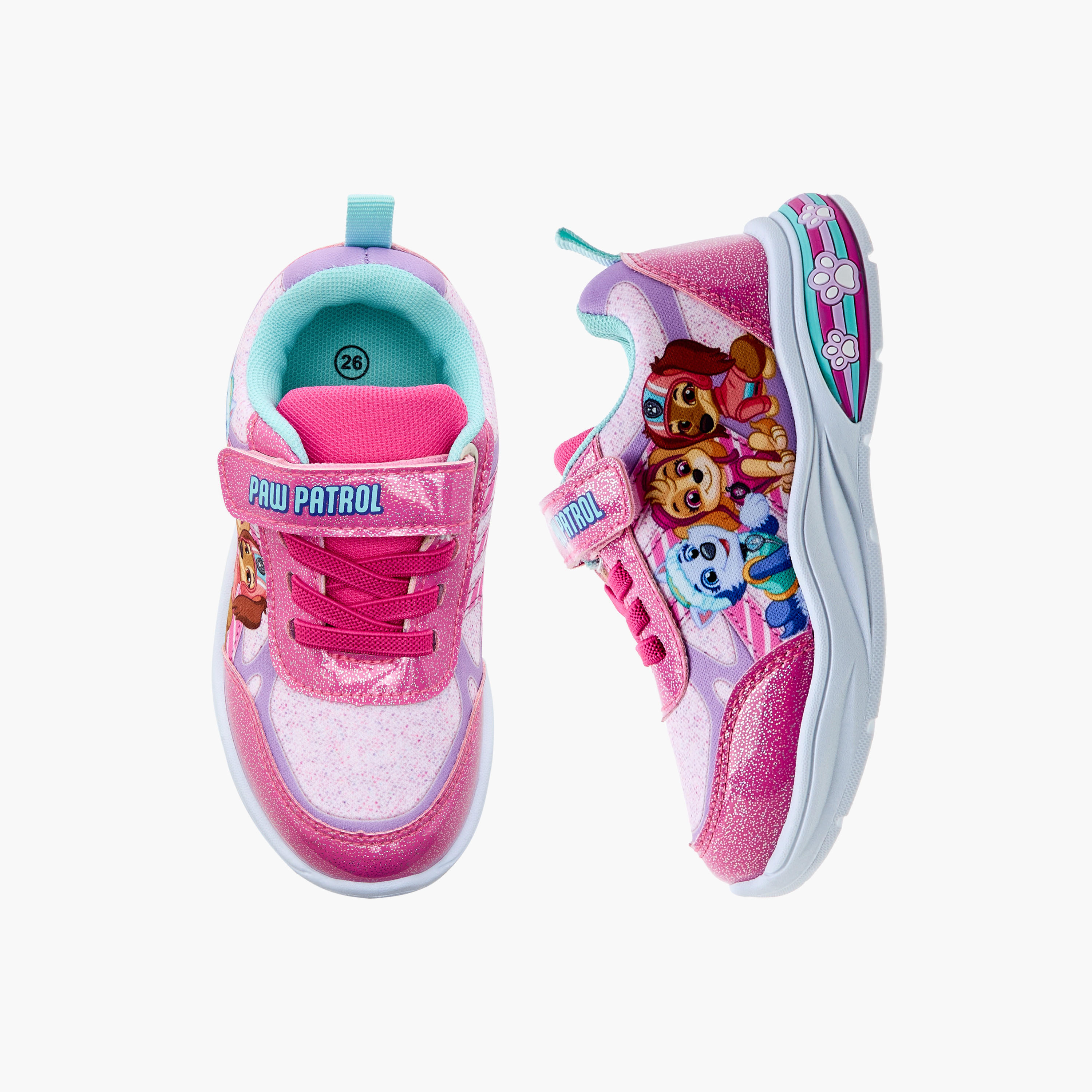 حذاء سنيكرز بشريط إغلاق لاصق وضوء وطبعات باو باترول-girls-shoes-sneakers-image-6