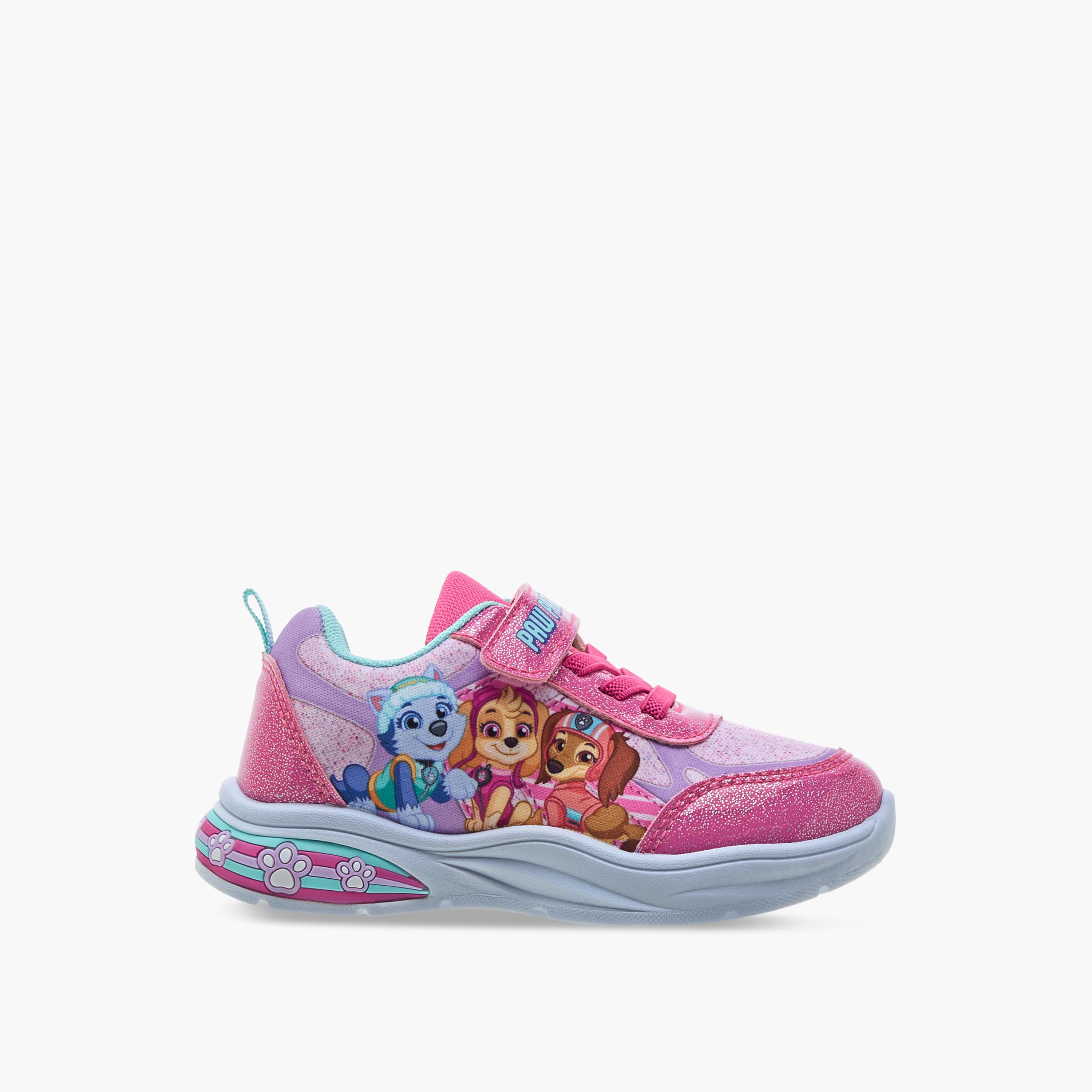 حذاء سنيكرز بشريط إغلاق لاصق وضوء وطبعات باو باترول-girls-shoes-sneakers-image-4