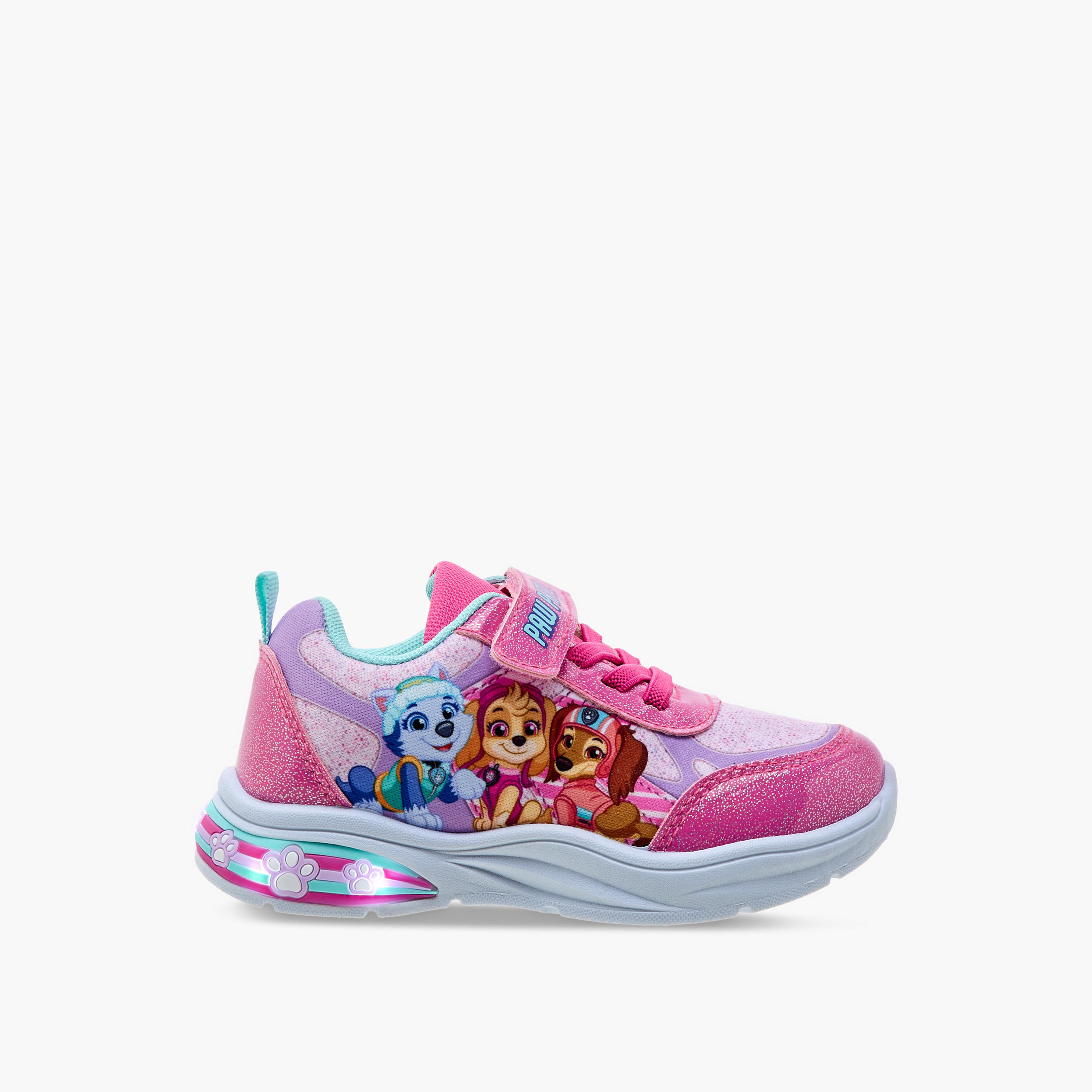 حذاء سنيكرز بشريط إغلاق لاصق وضوء وطبعات باو باترول-girls-shoes-sneakers-image-1
