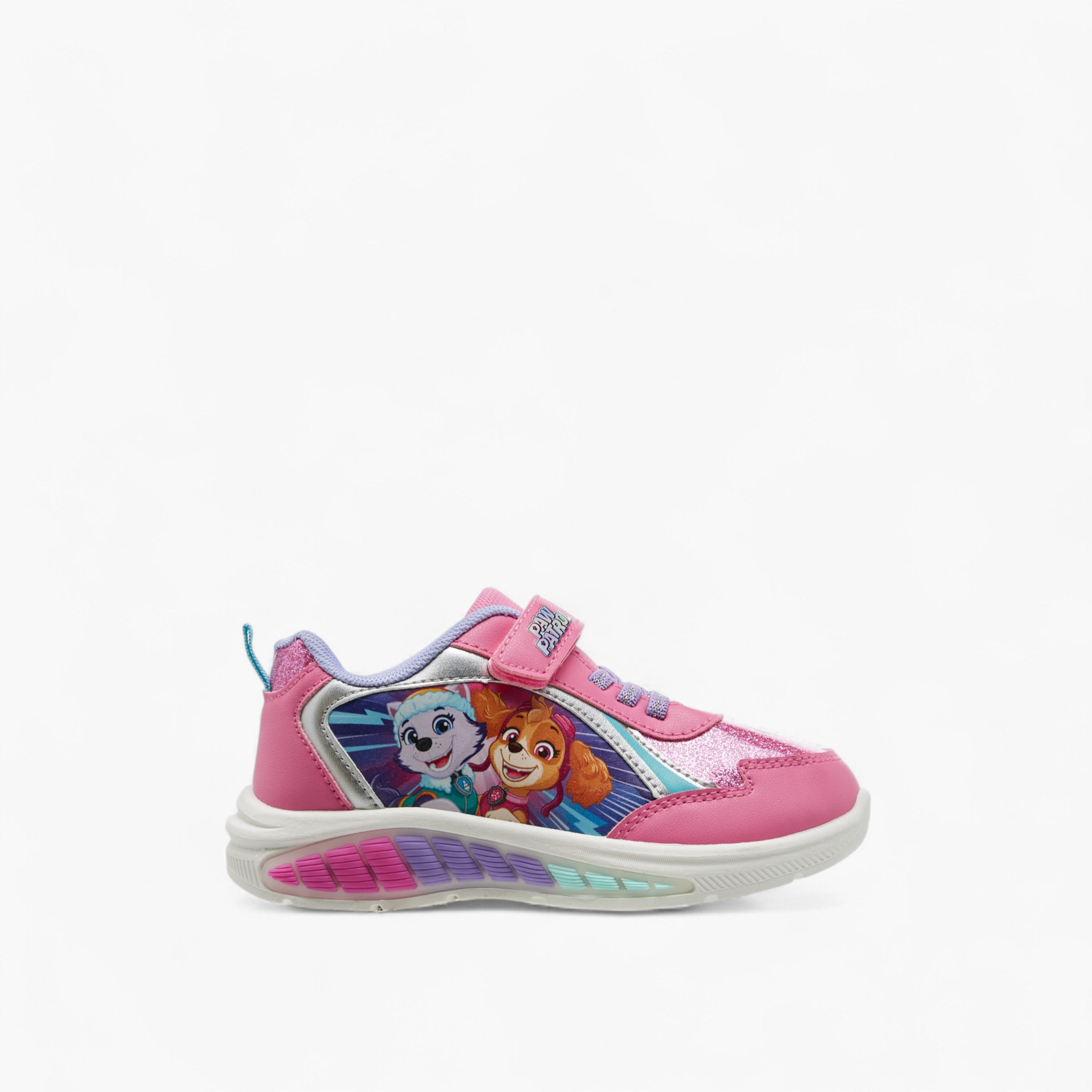 Paw Patrol Printed Light-Up Sneakers with Hook and Loop Closure-girls-shoes-sneakers-image-3