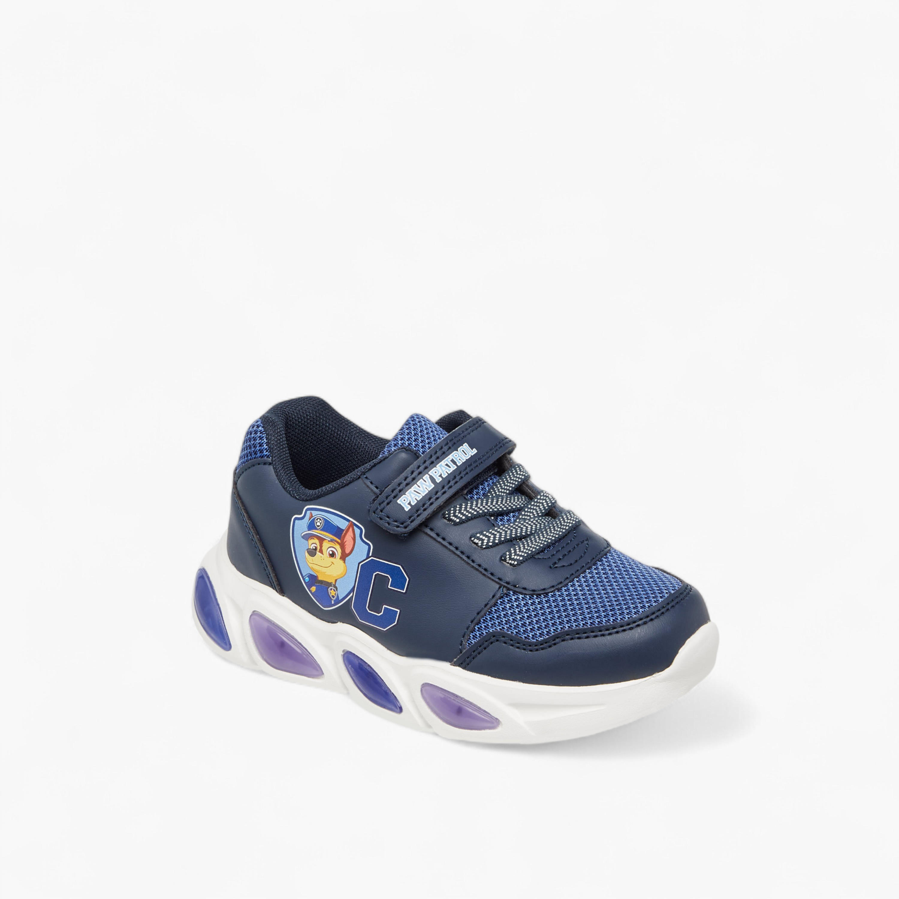 Paw Patrol Printed Light-Up Sneakers with Hook and Loop Closure-boys-shoes-sneakers-image-2