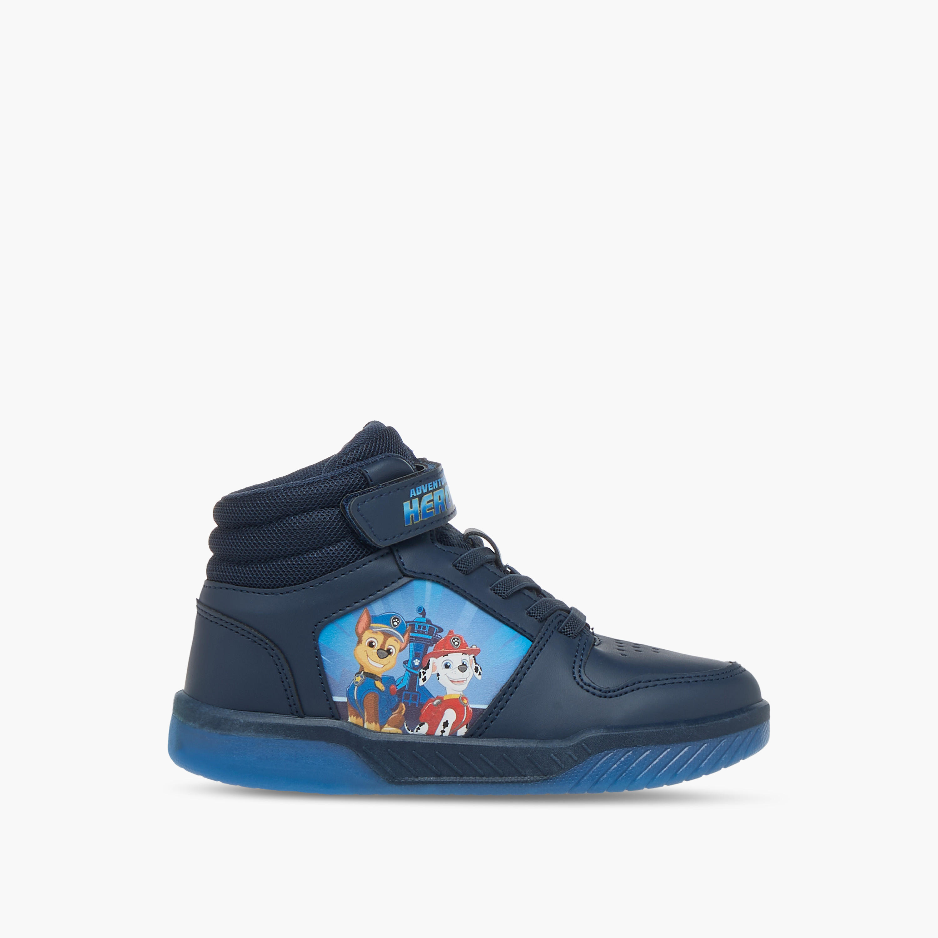 Paw Patrol Printed High-Top Sneakers with Hook and Loop Closure-boys-shoes-sneakers-image-3
