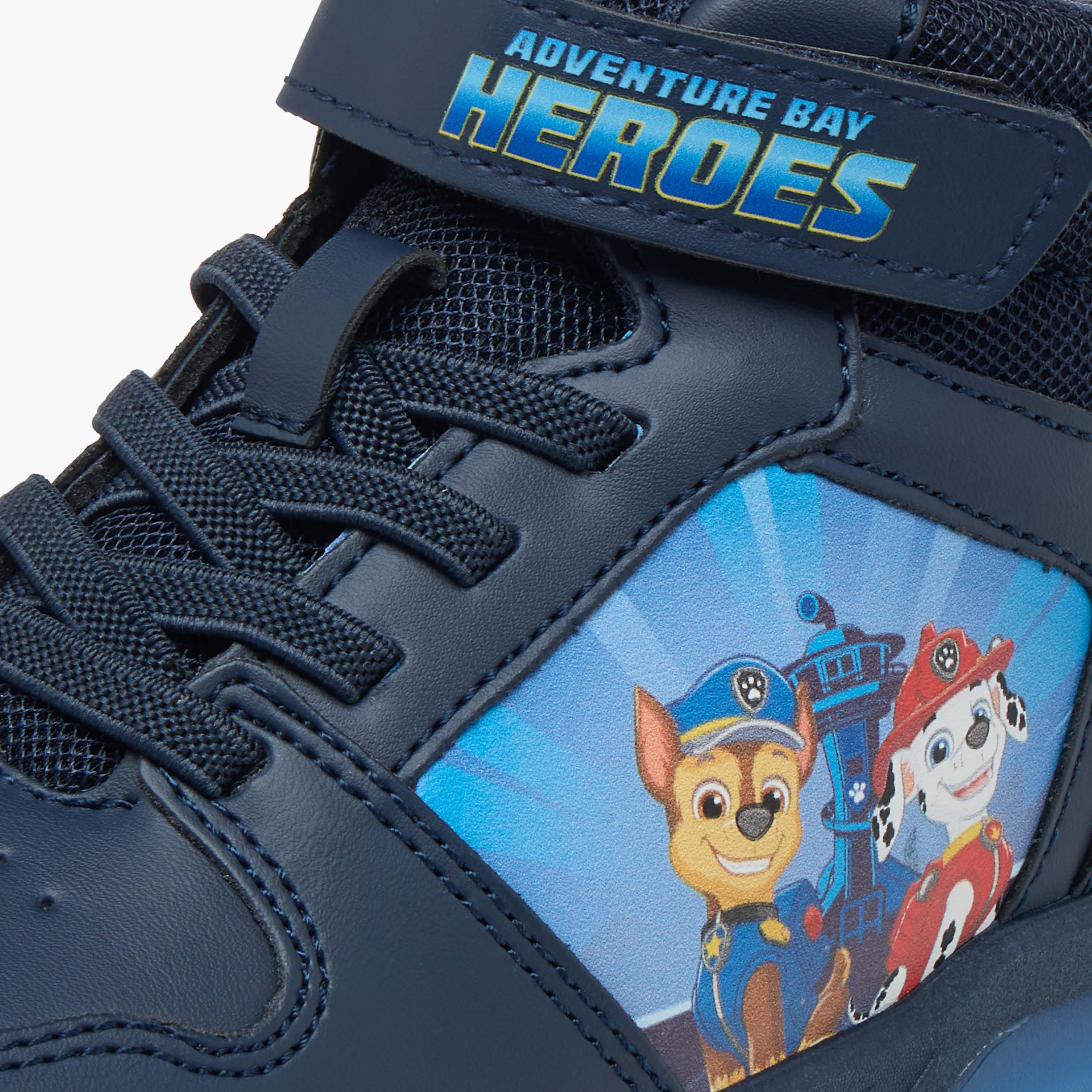 Paw Patrol Printed High-Top Sneakers with Hook and Loop Closure-boys-shoes-sneakers-image-4