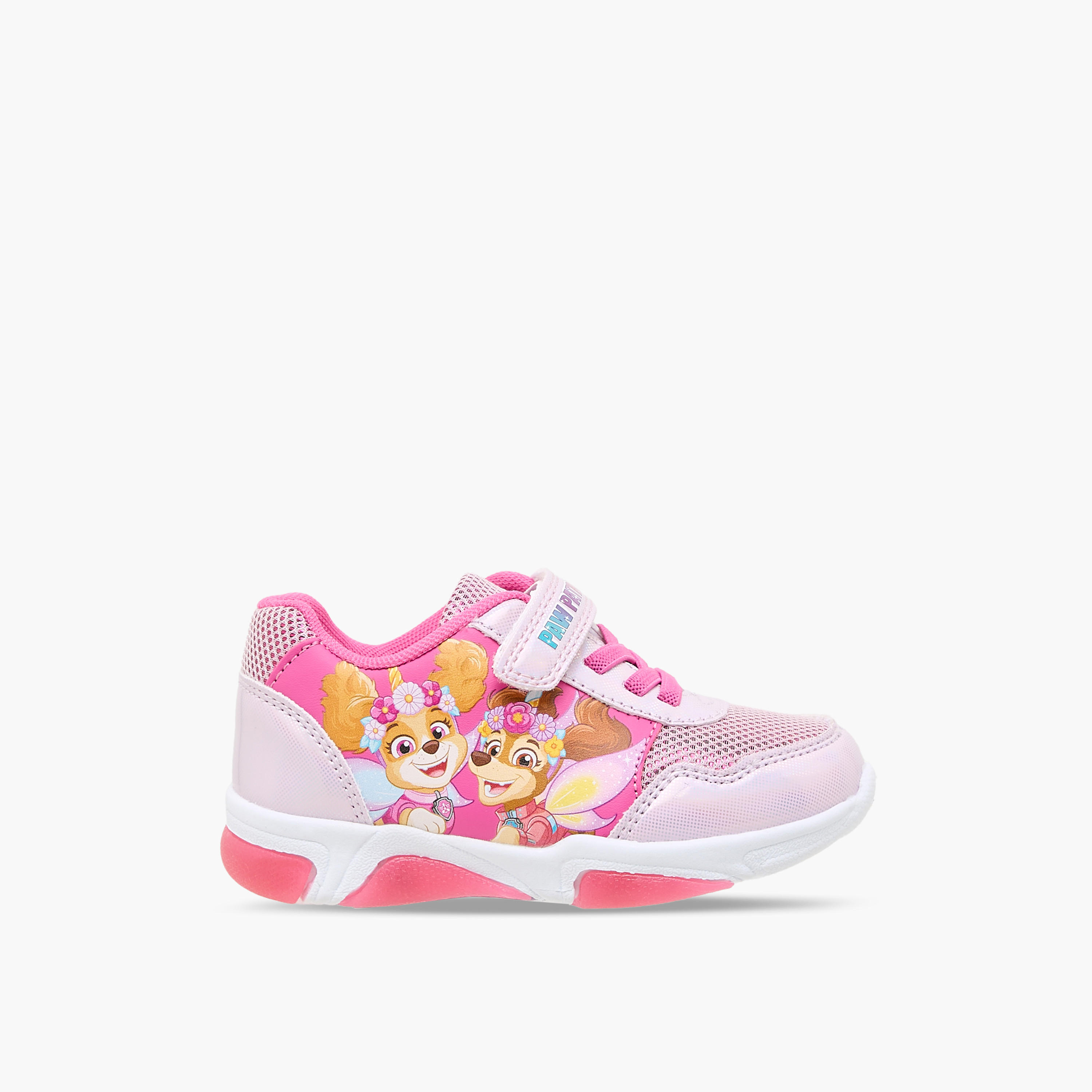 Paw Patrol Girls Hook & Loop Light-Up Sneakers-girls-shoes-sneakers-image-3
