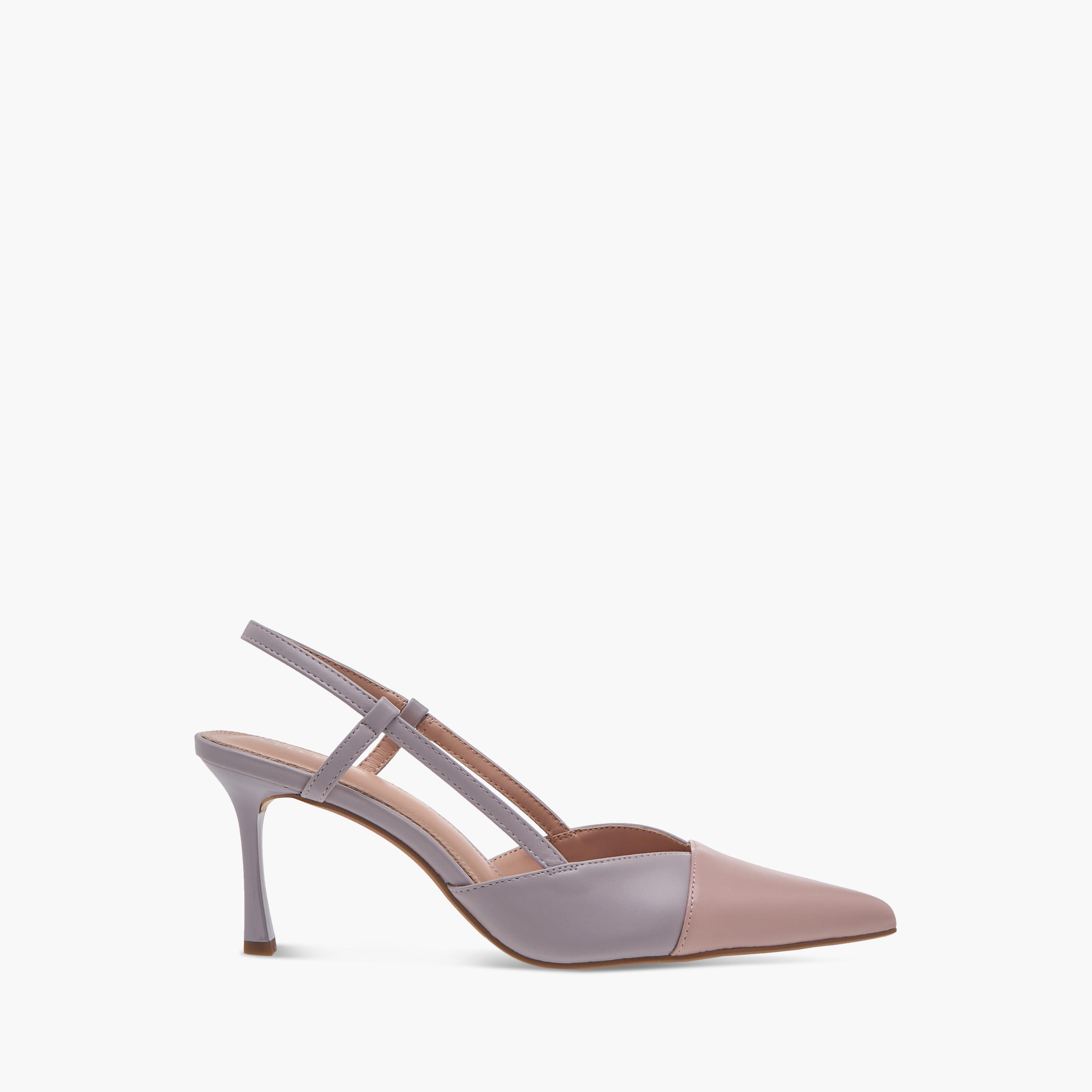 Celeste Women's Panelled Pointed Toe Slingback Shoes with Stiletto Heels-women-shoes-heels-image-3