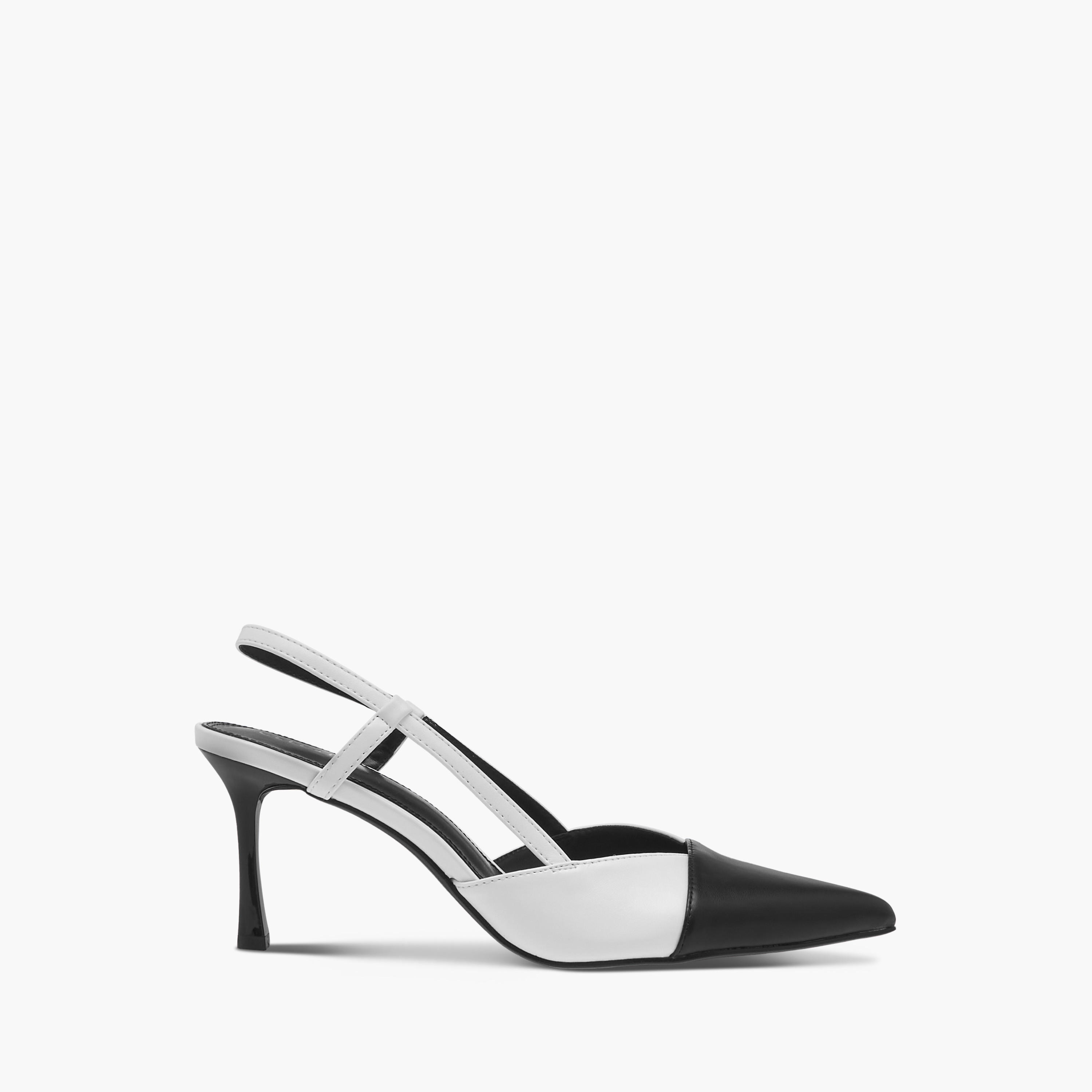 Celeste Women's Panelled Pointed Toe Slingback Shoes with Stiletto Heels-women-shoes-heels-image-3