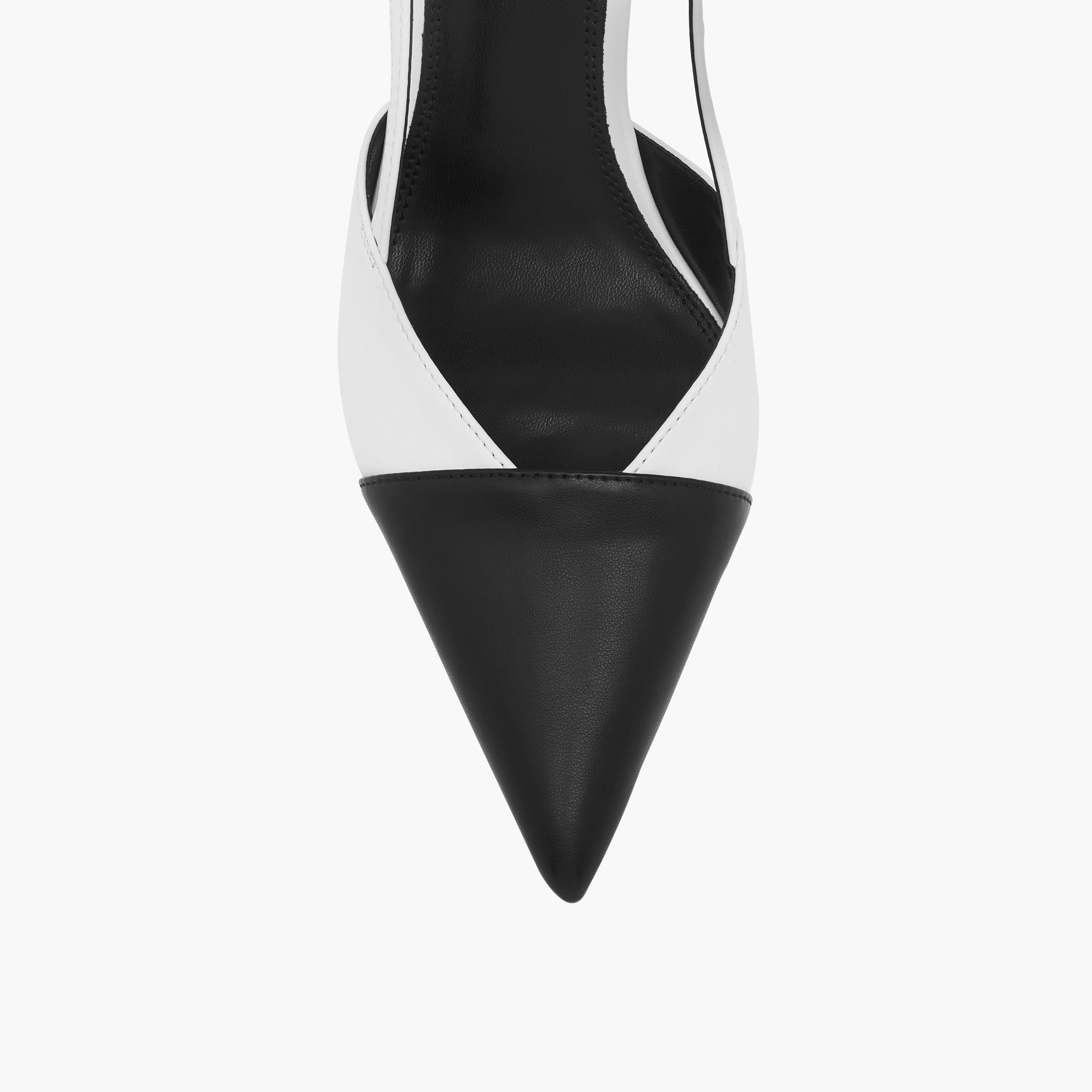Celeste Women's Panelled Pointed Toe Slingback Shoes with Stiletto Heels-women-shoes-heels-image-4